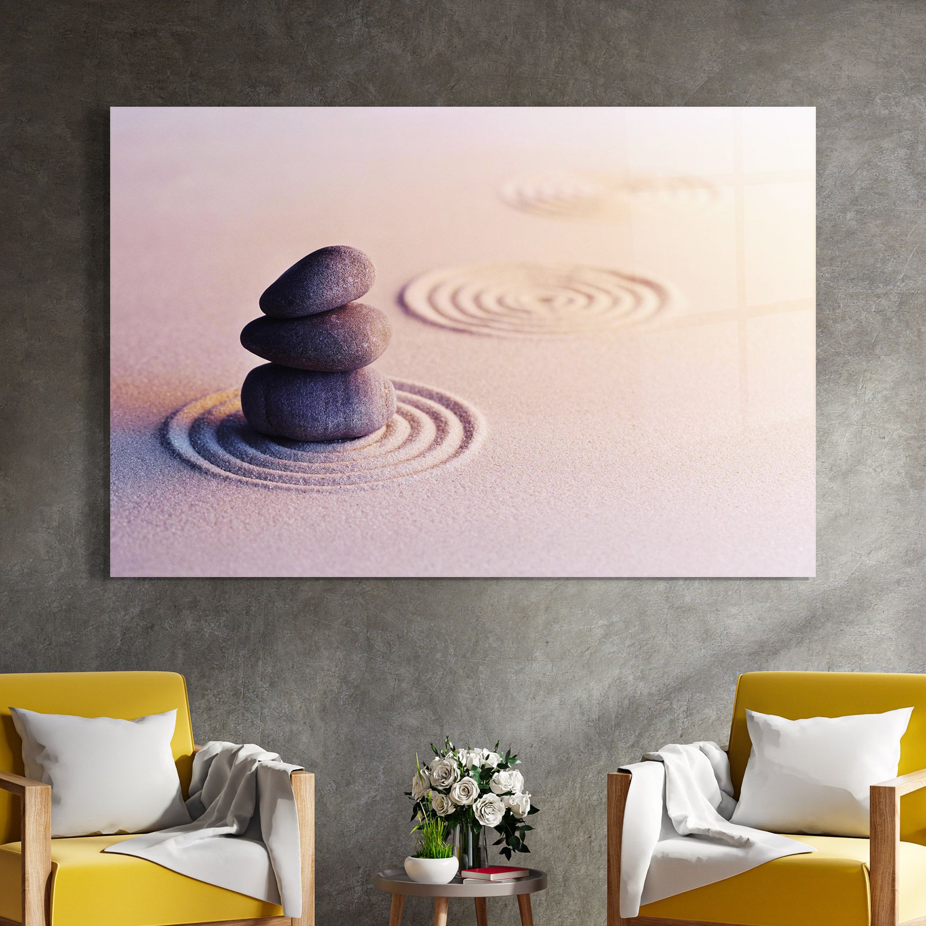 Meditation Stones Sand mockup 4