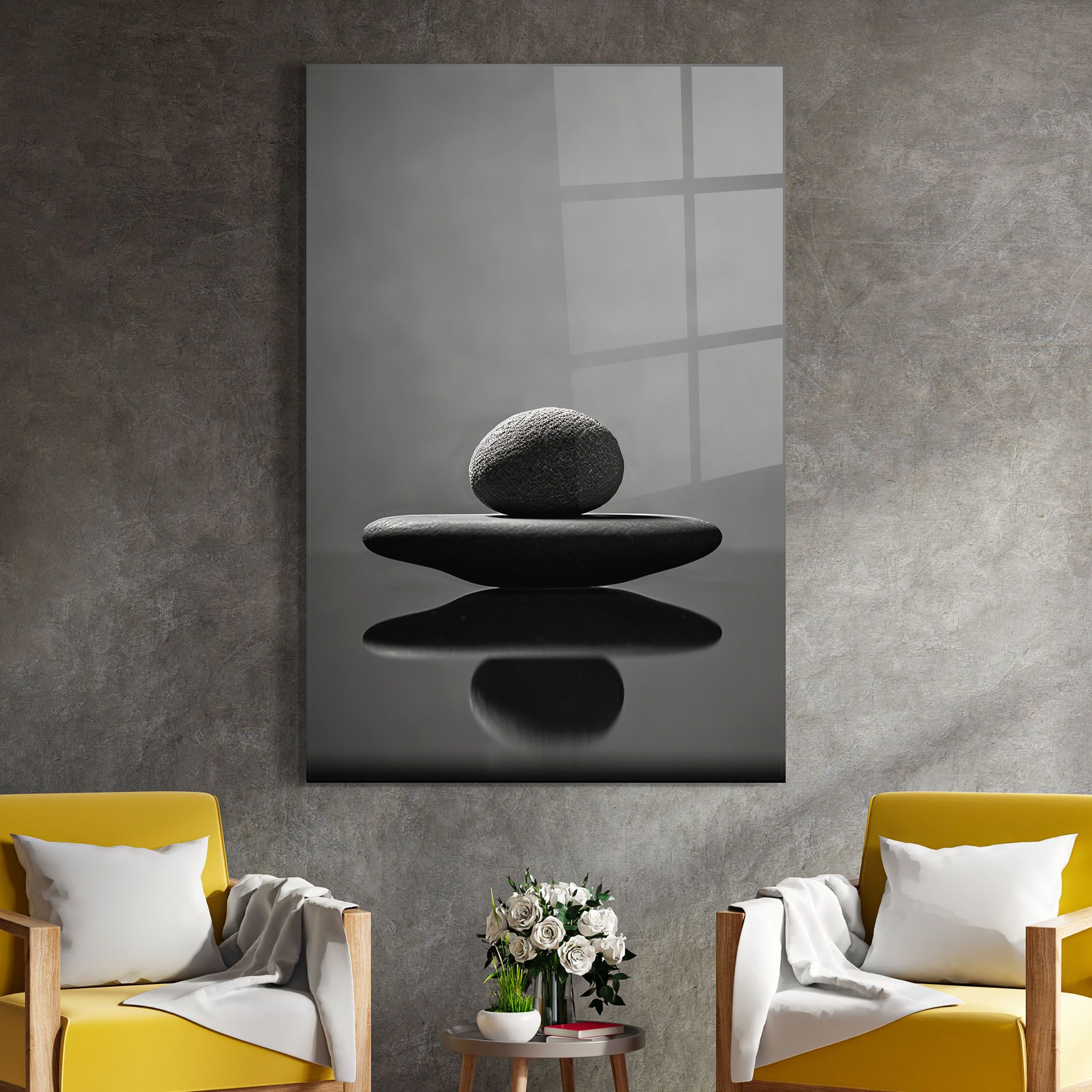 Minimalistic Zen Stone mockup 4