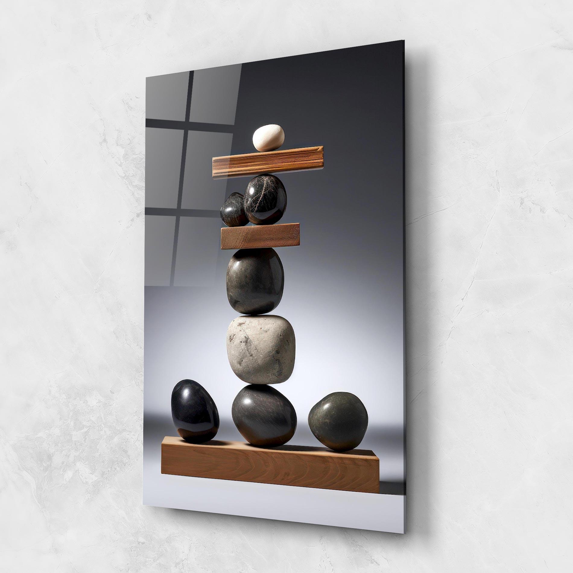 Tablou Sticla Zen Stones mockup 1