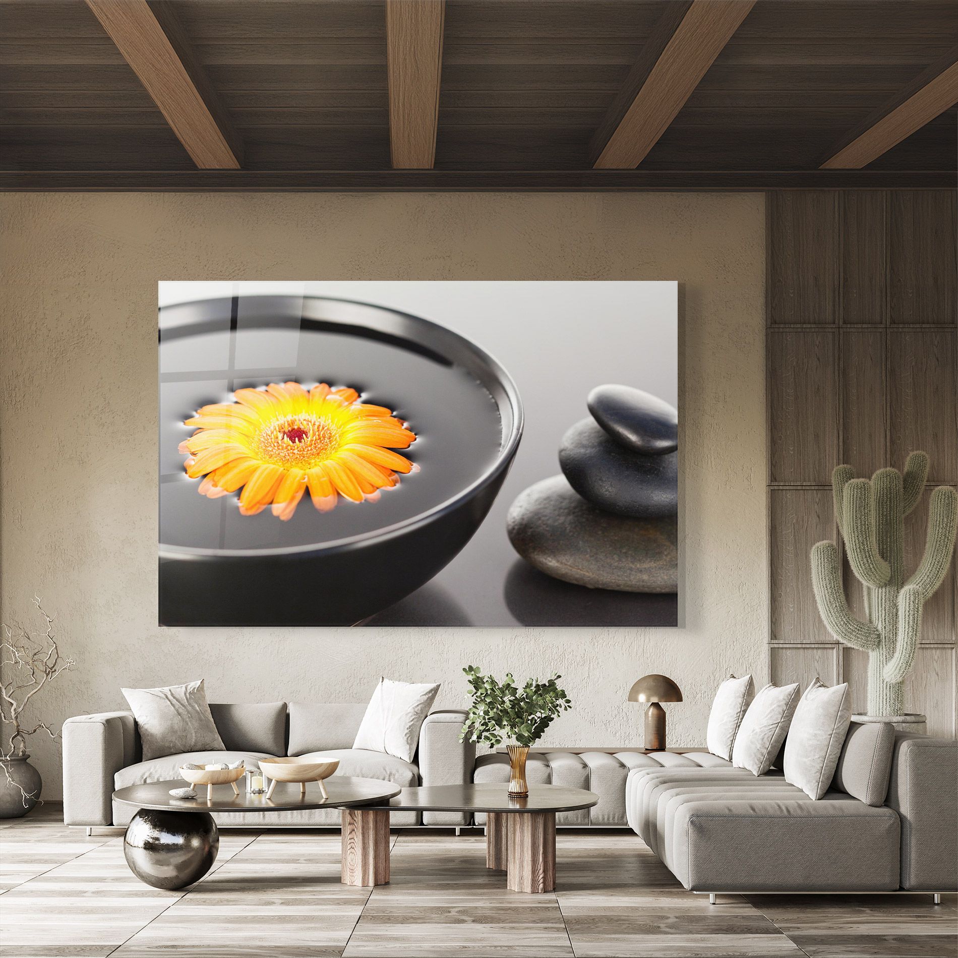 Orange Flower Stones mockup 8