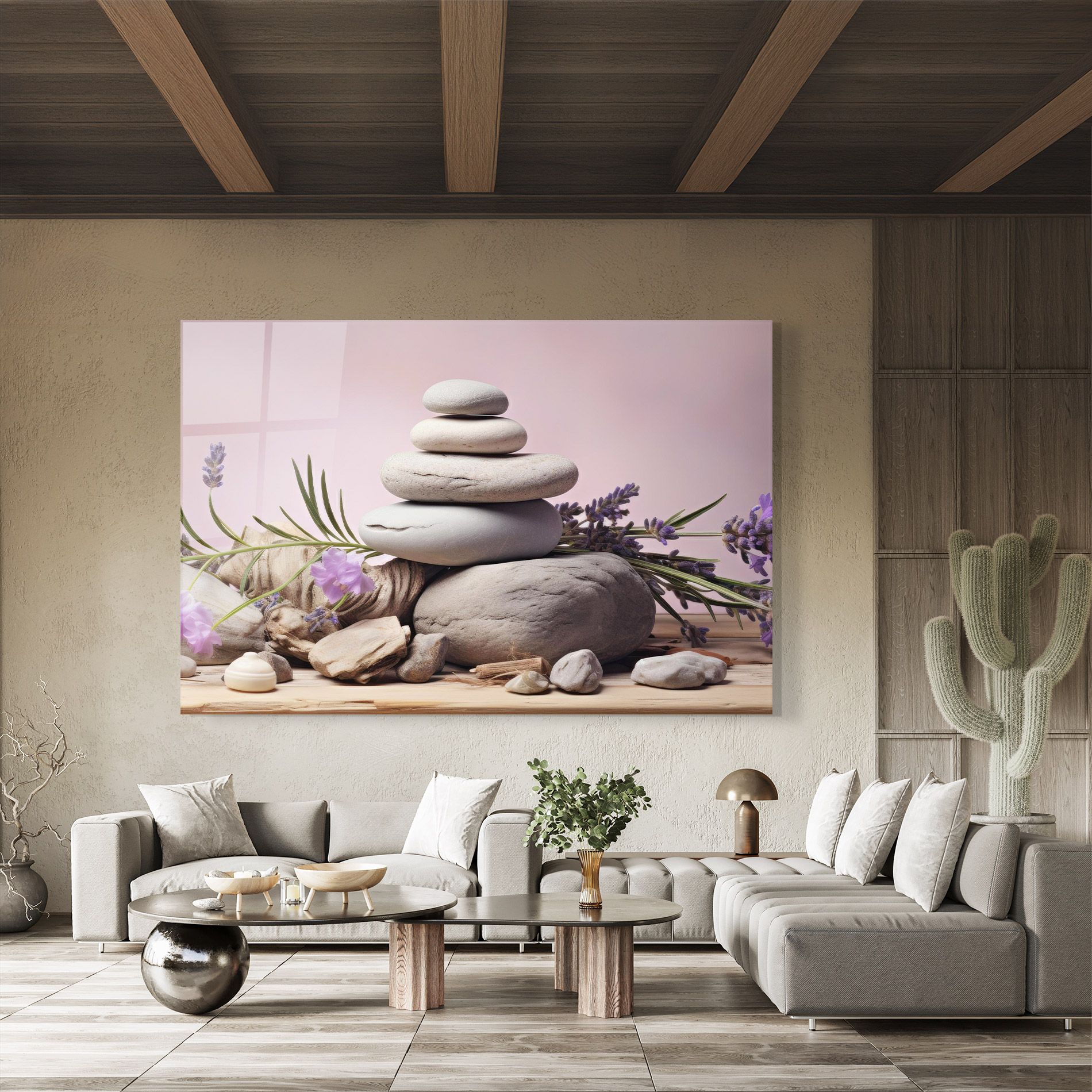 Purple Flower Stones mockup 8