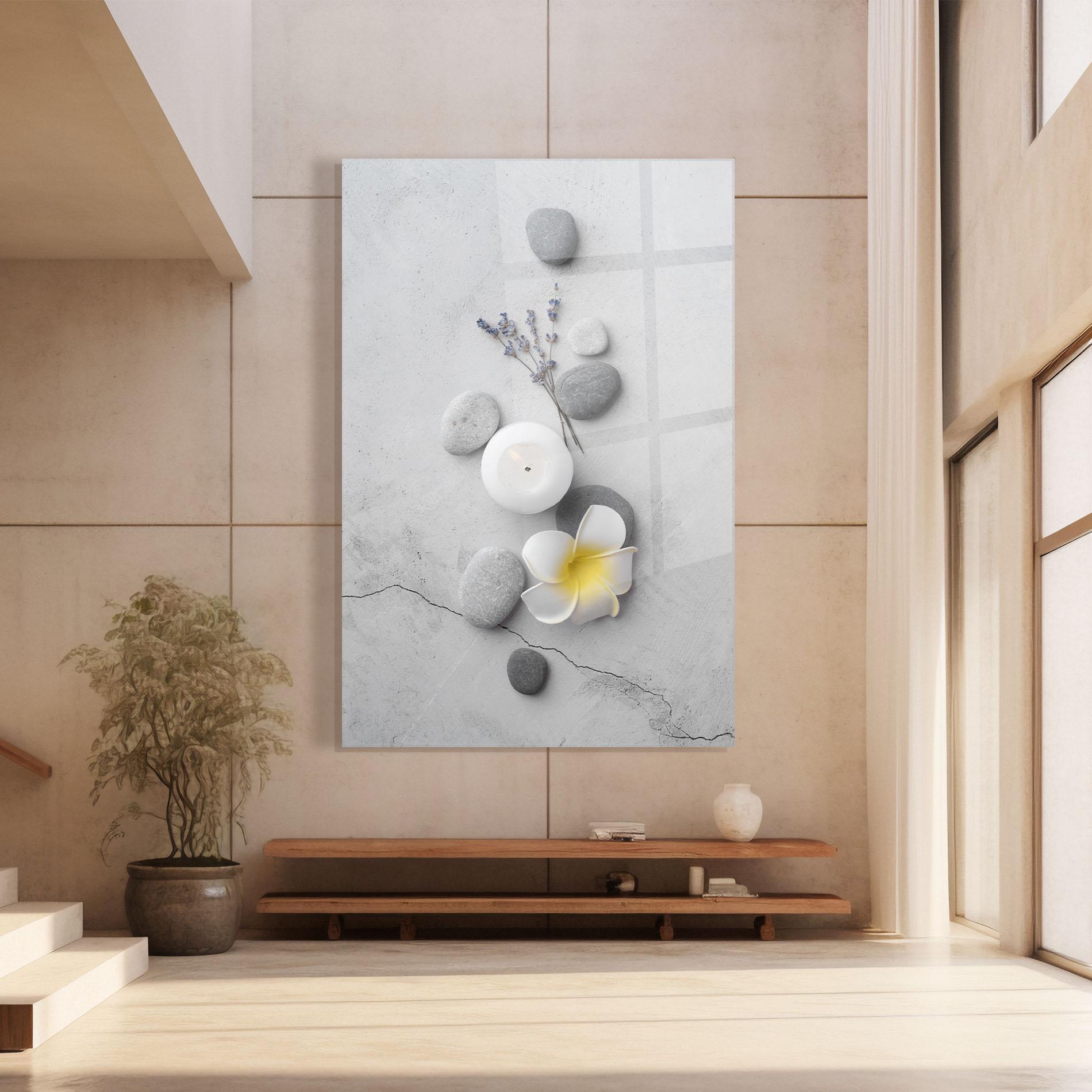 Tablou Sticla Feng Shui Stones mockup 8