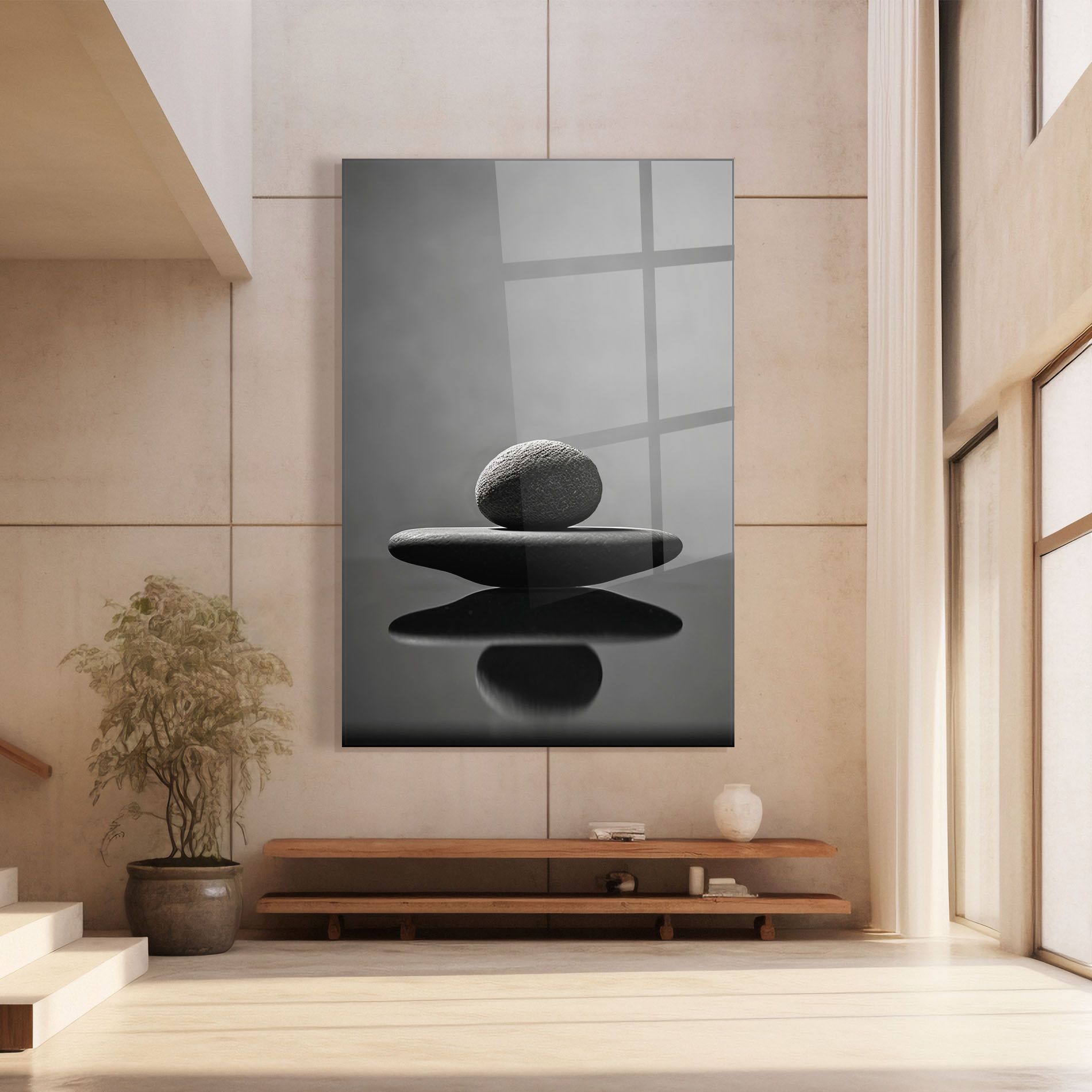 Minimalistic Zen Stone mockup 8