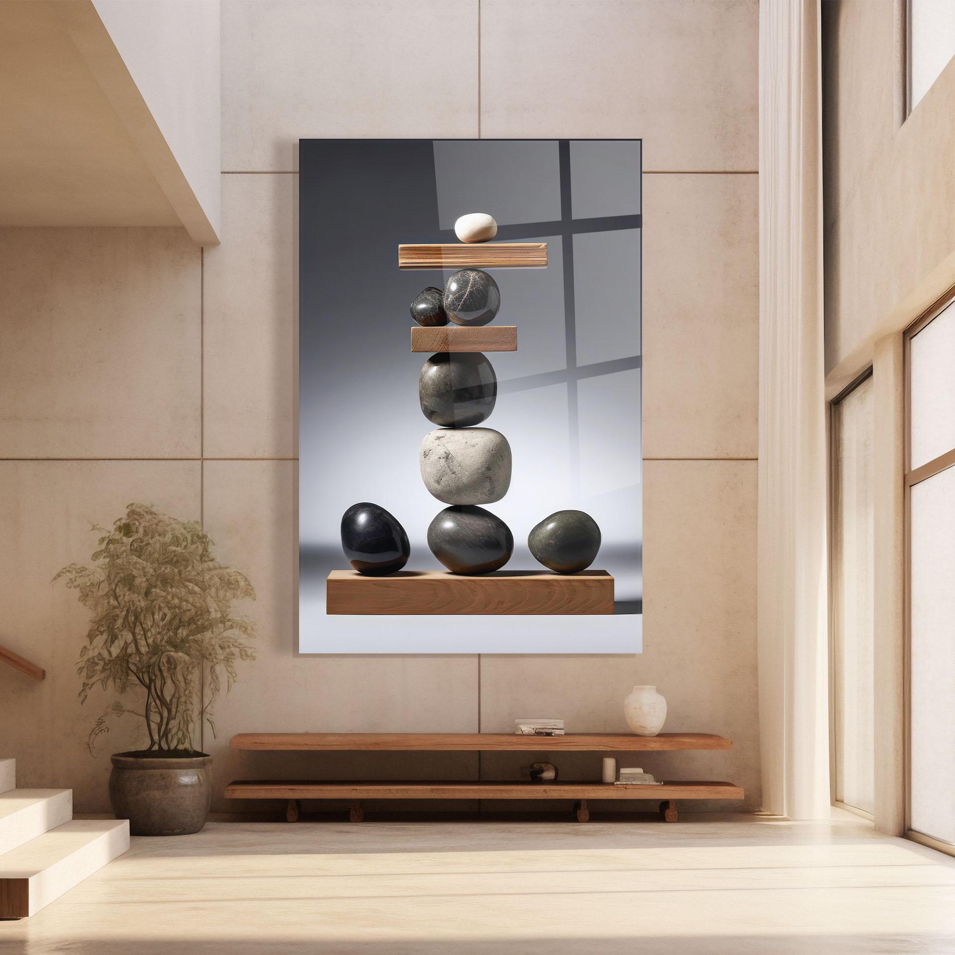 Tablou Sticla Zen Stones mockup 8