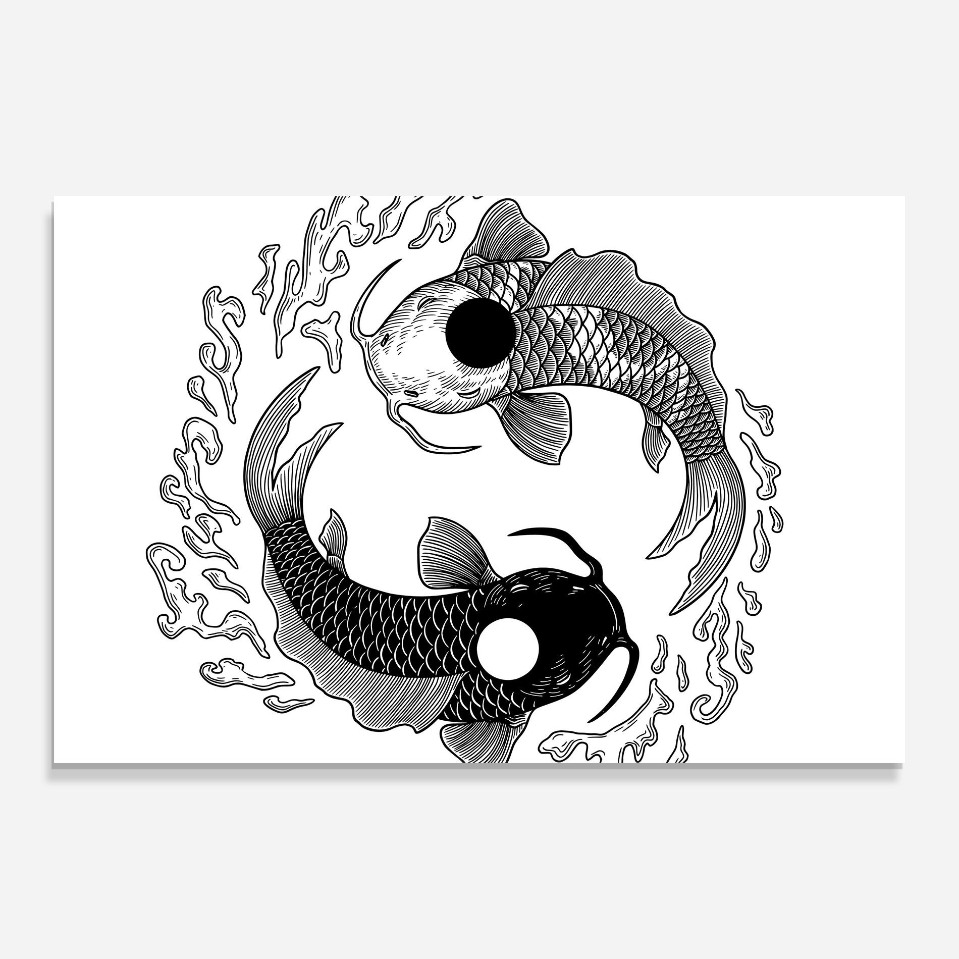 Koi Art Yinyang mockup 0