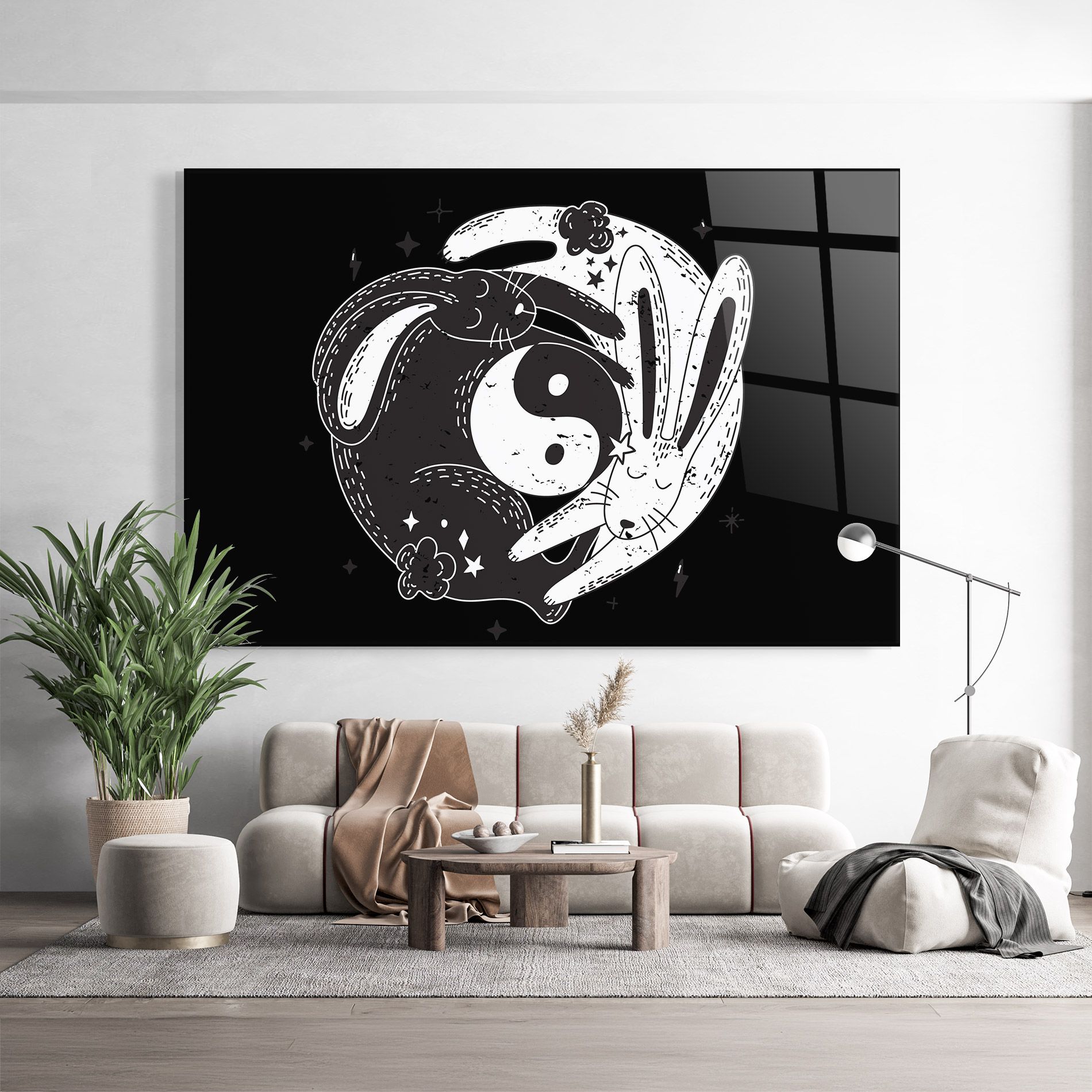 Bunny Yinyang mockup 9