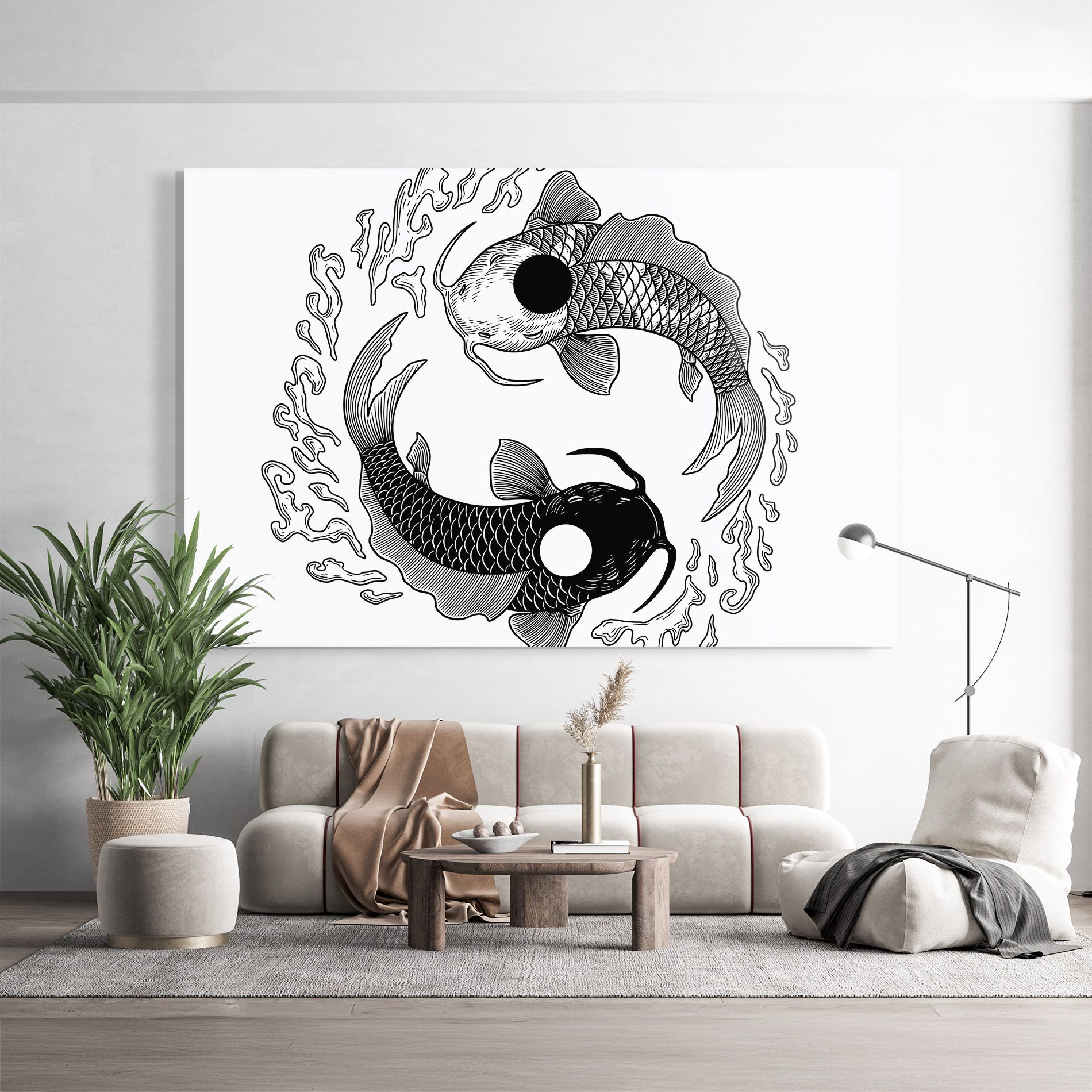 Koi Art Yinyang mockup 9