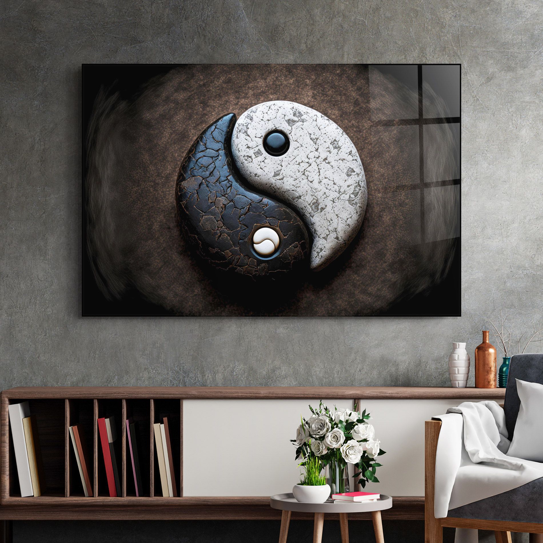 Black Stone Yinyang mockup 2