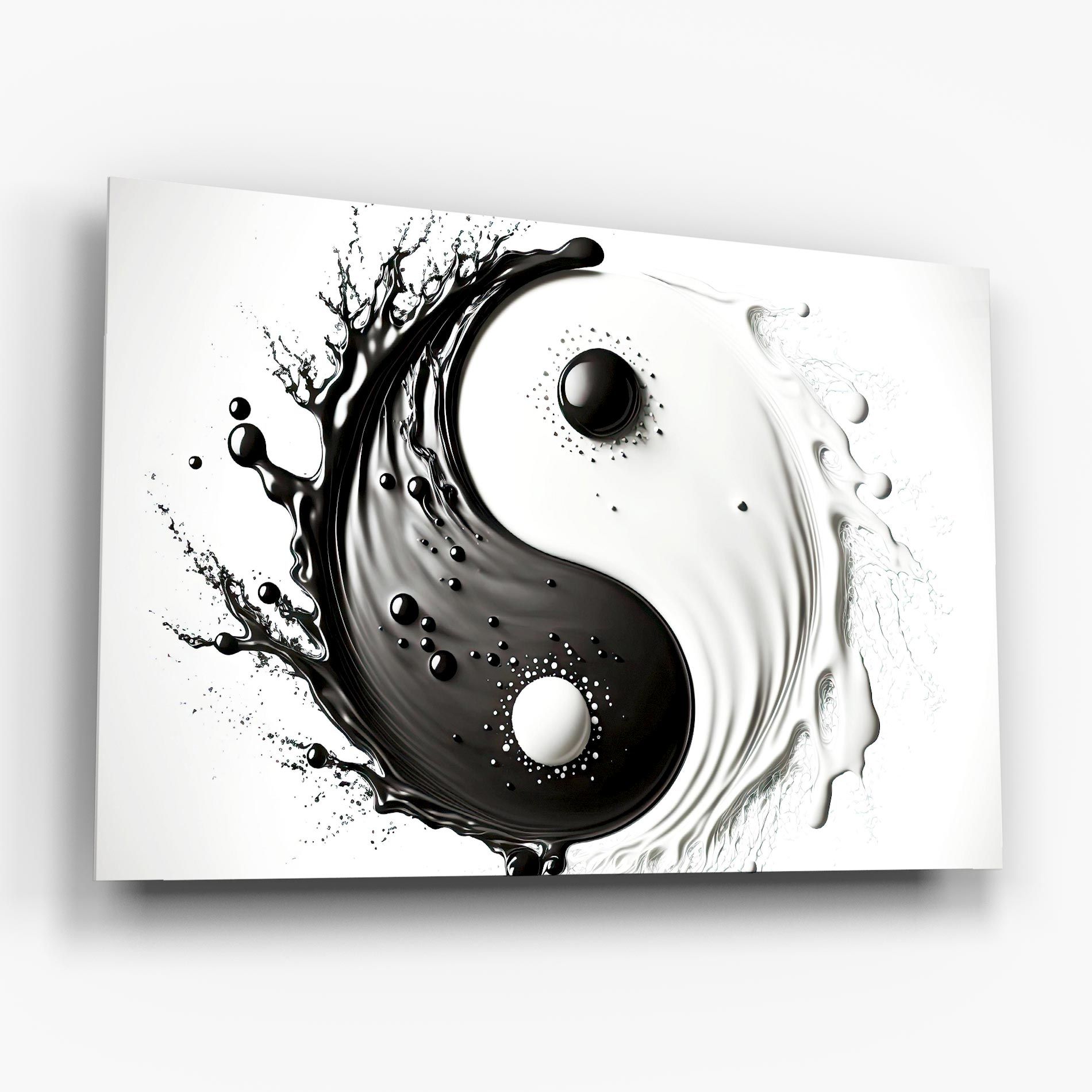 Black Liquid Yinyang mockup 6