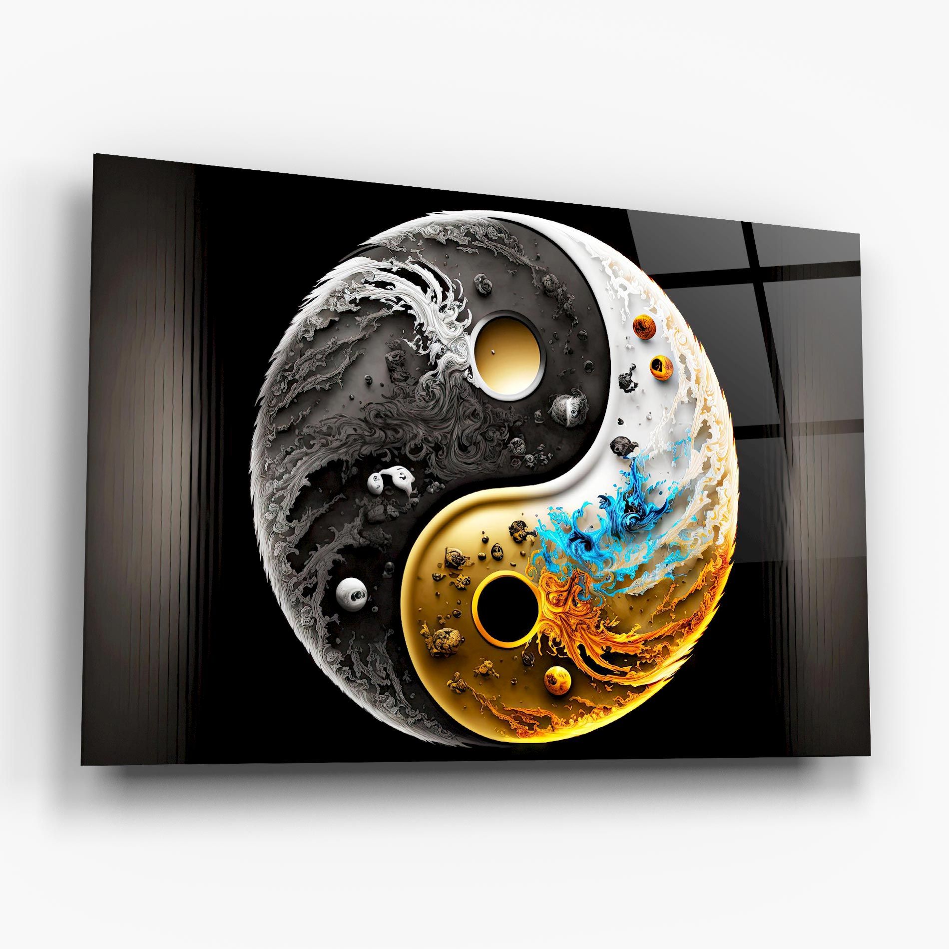 Black Yellow Yinyang mockup 6