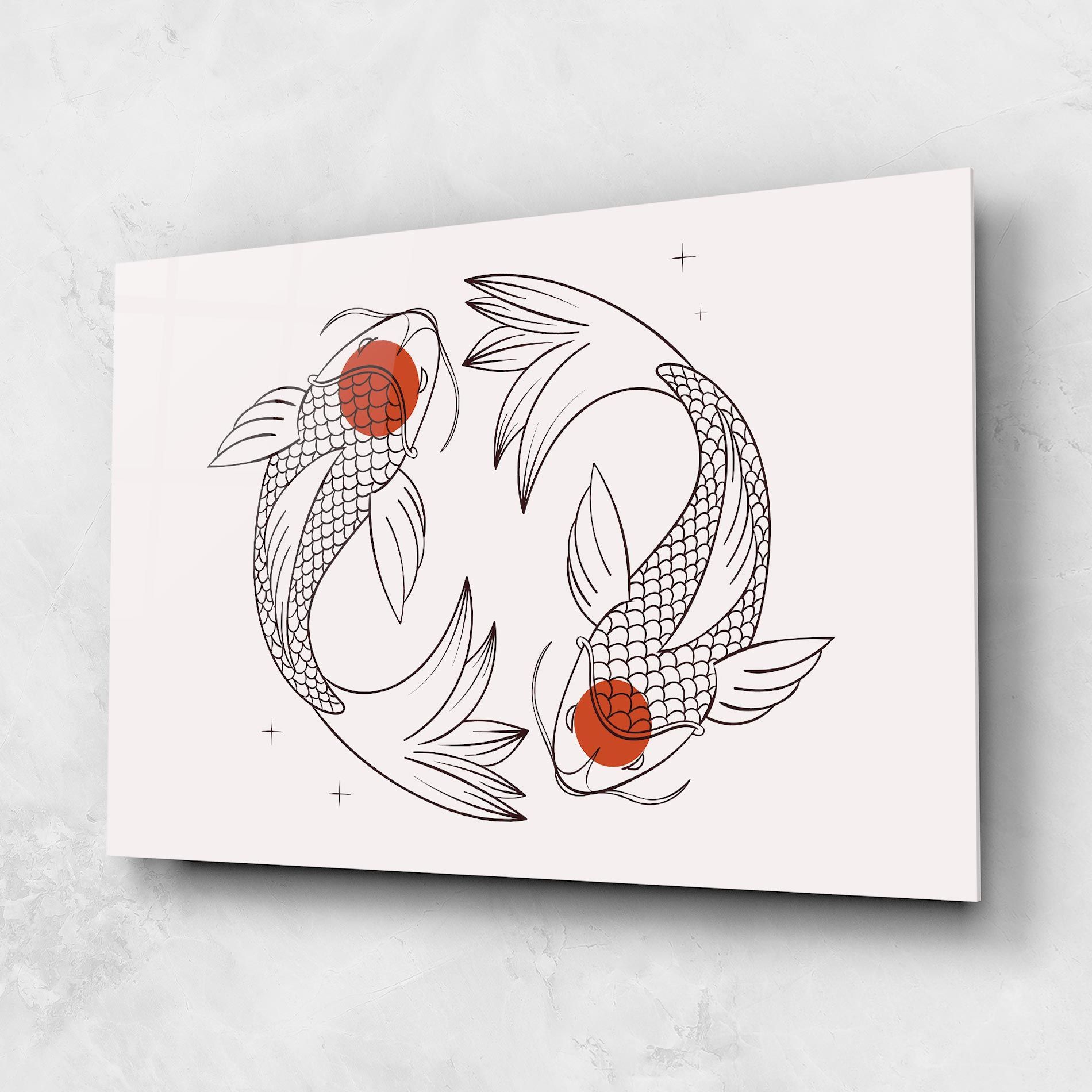 Koi Yinyang Art mockup 1
