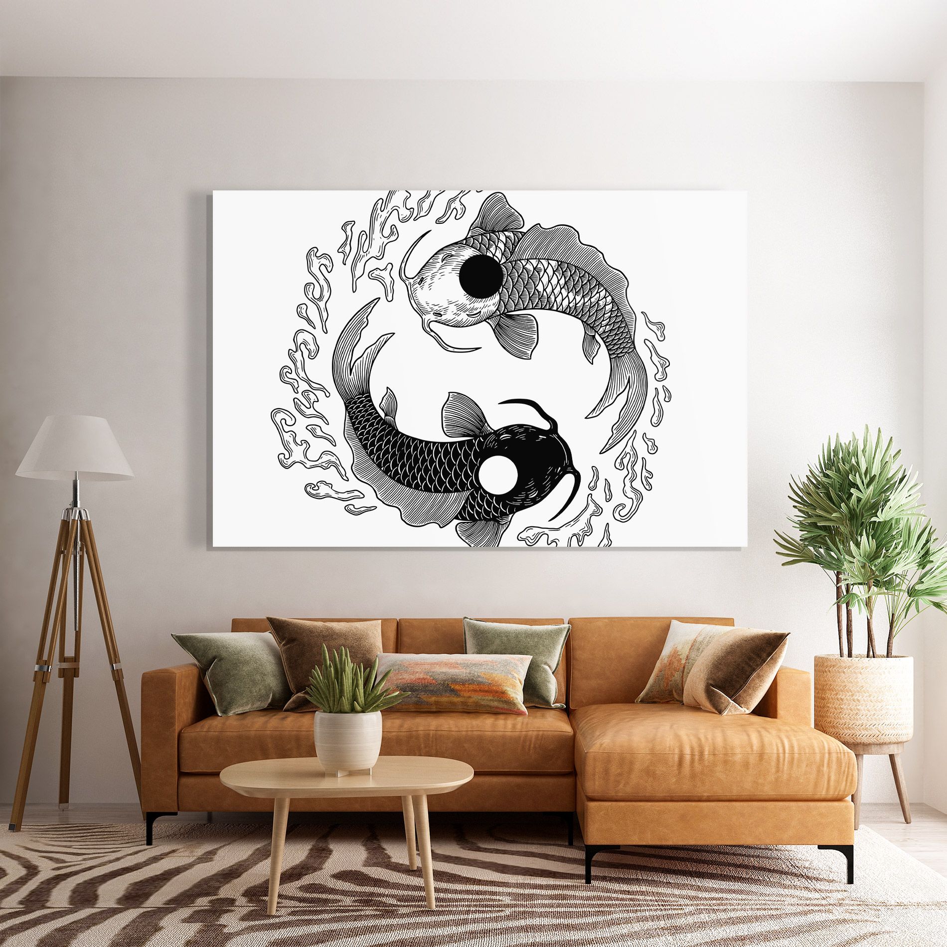 Koi Art Yinyang mockup 7