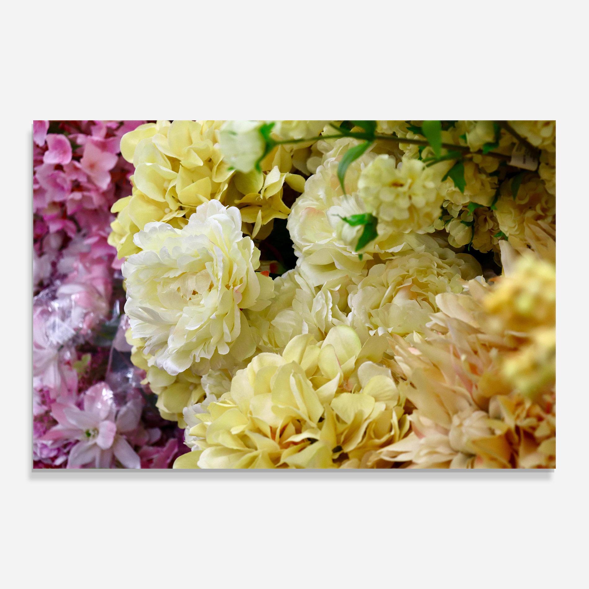 Tablou Sticla Beautiful Yellow Pastel mockup 0