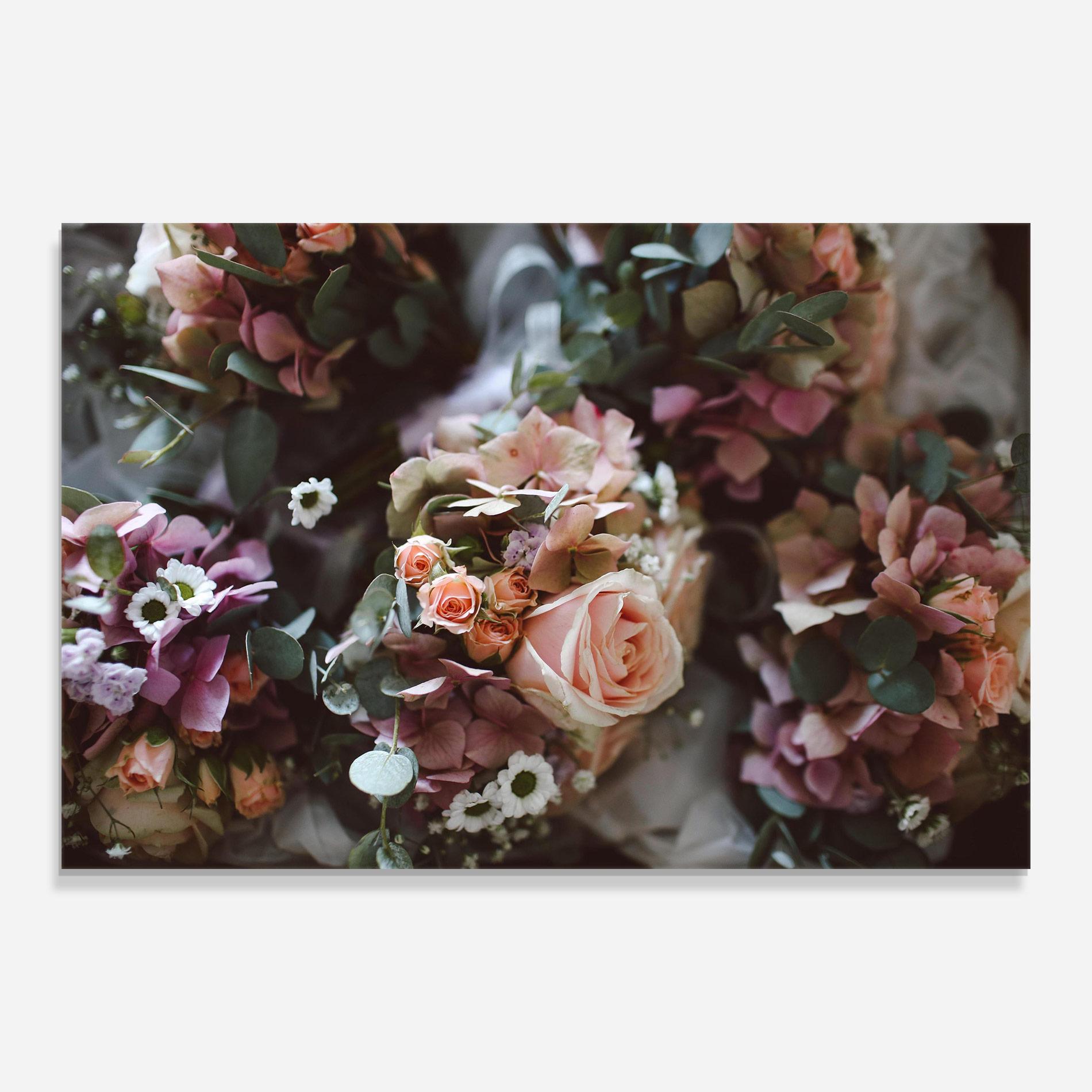 Tablou Sticla Pink Mix Bouquet mockup 0