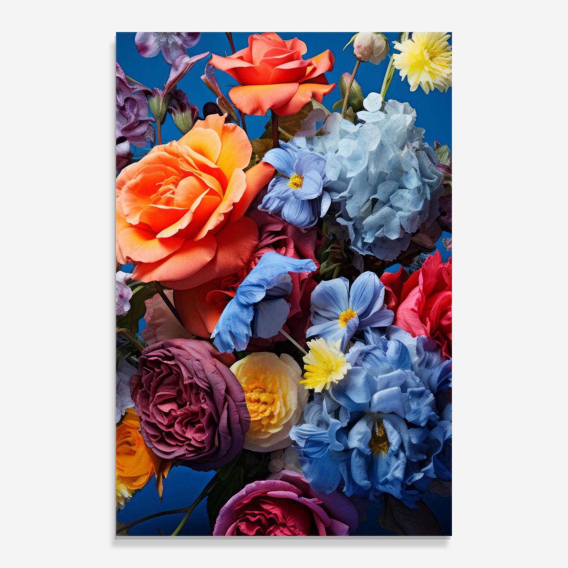 Blue Orange Bouquet mockup 0