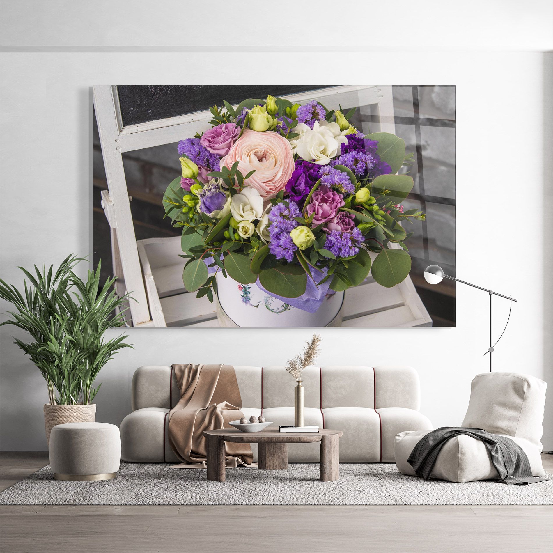 Big Pink Rose Bouquet mockup 9