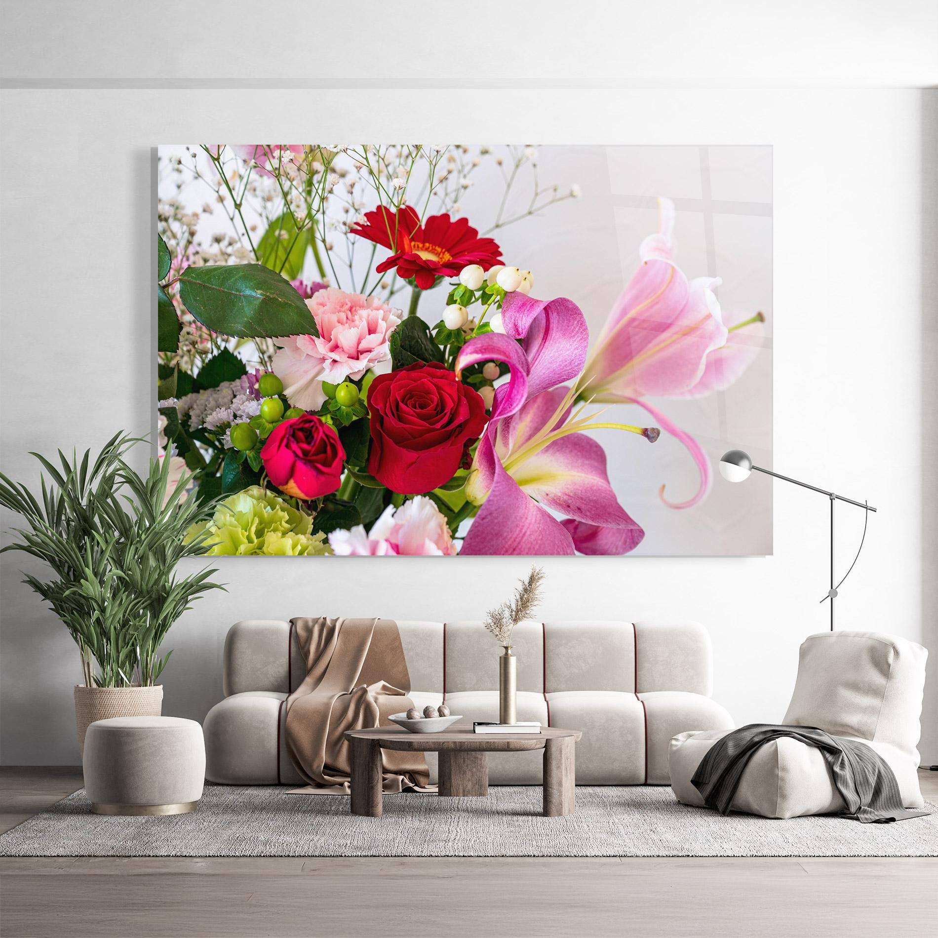 Tablou Sticla Bouquet mockup 9