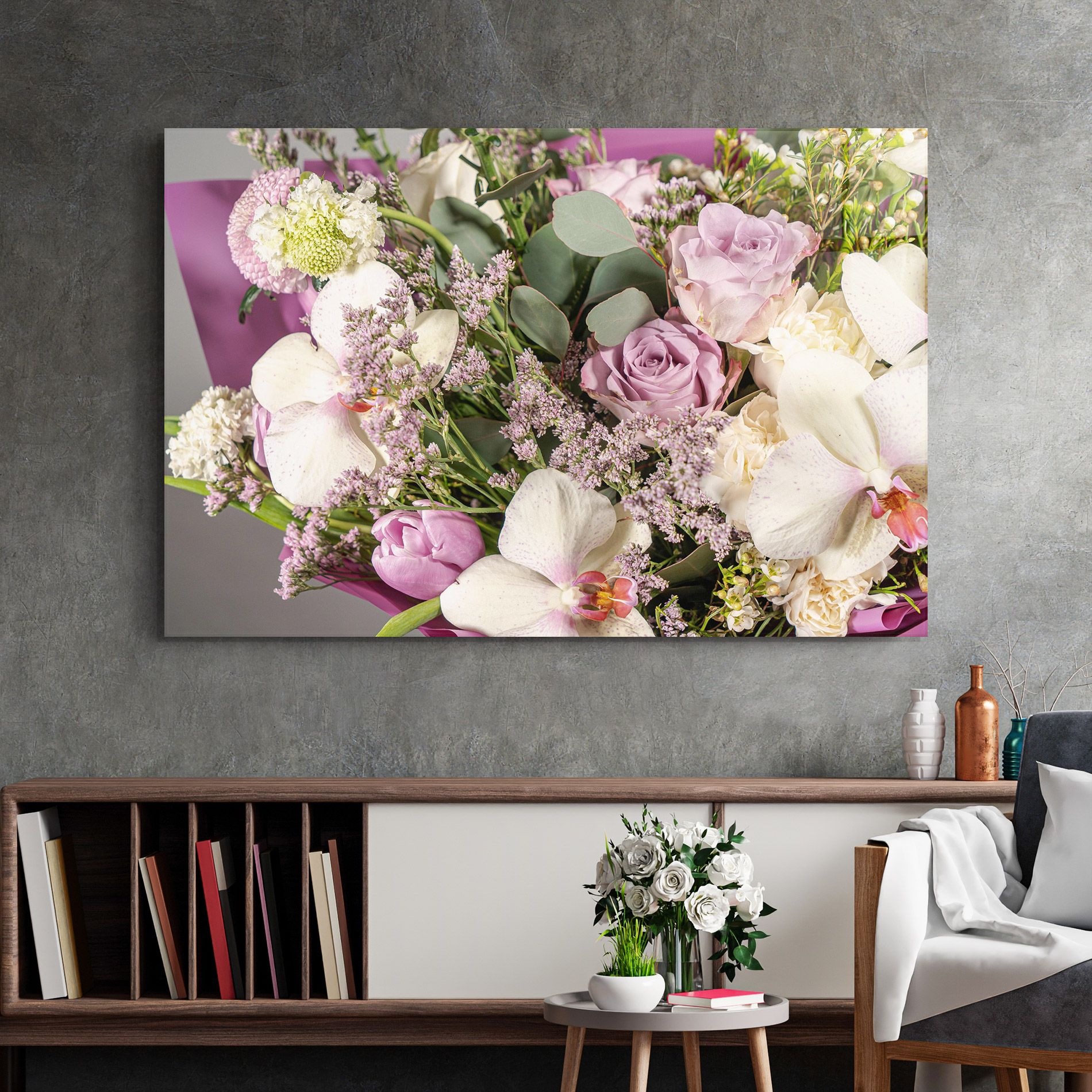 Cute Purple Bouquet mockup 2