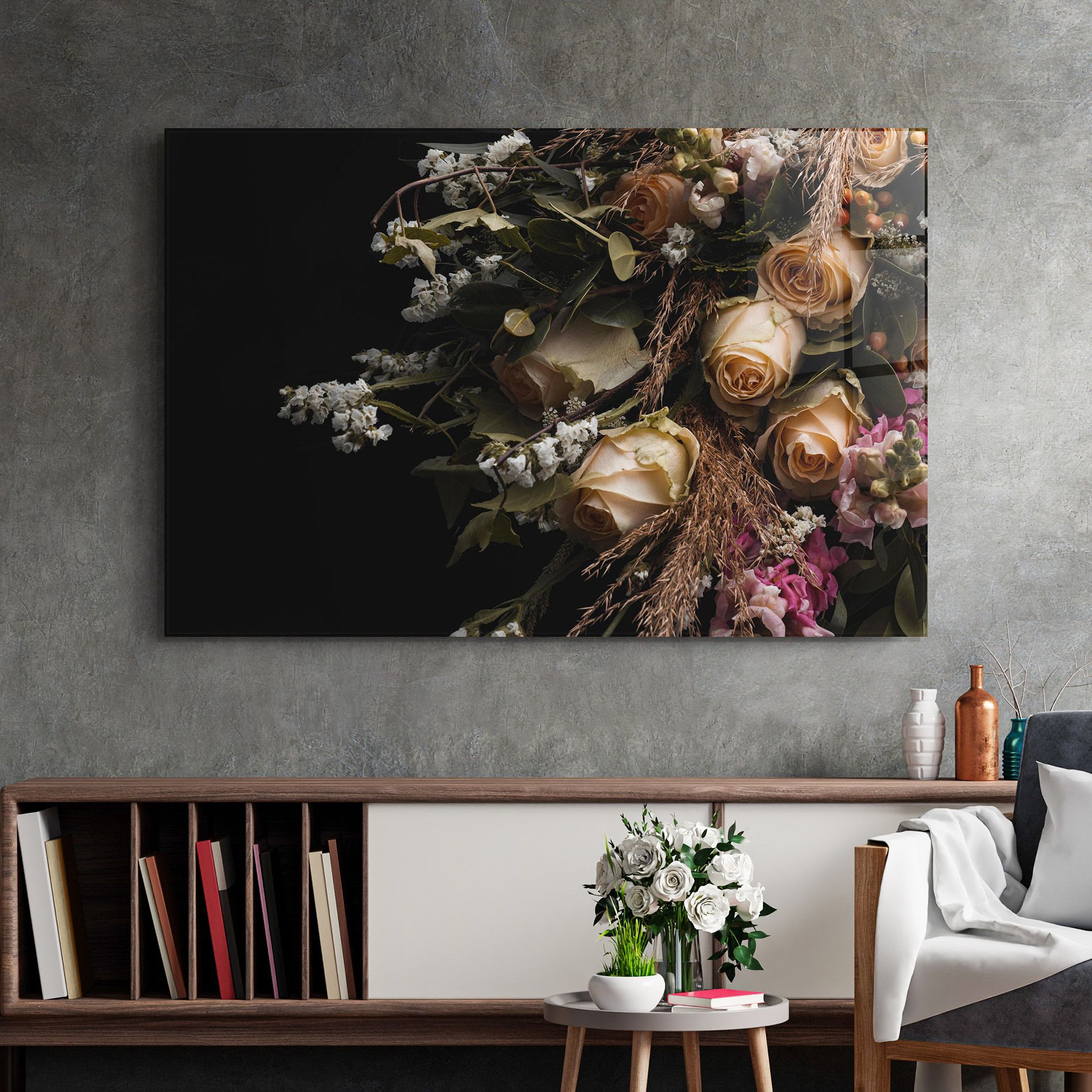 Luxurious Cream Bouquet mockup 2