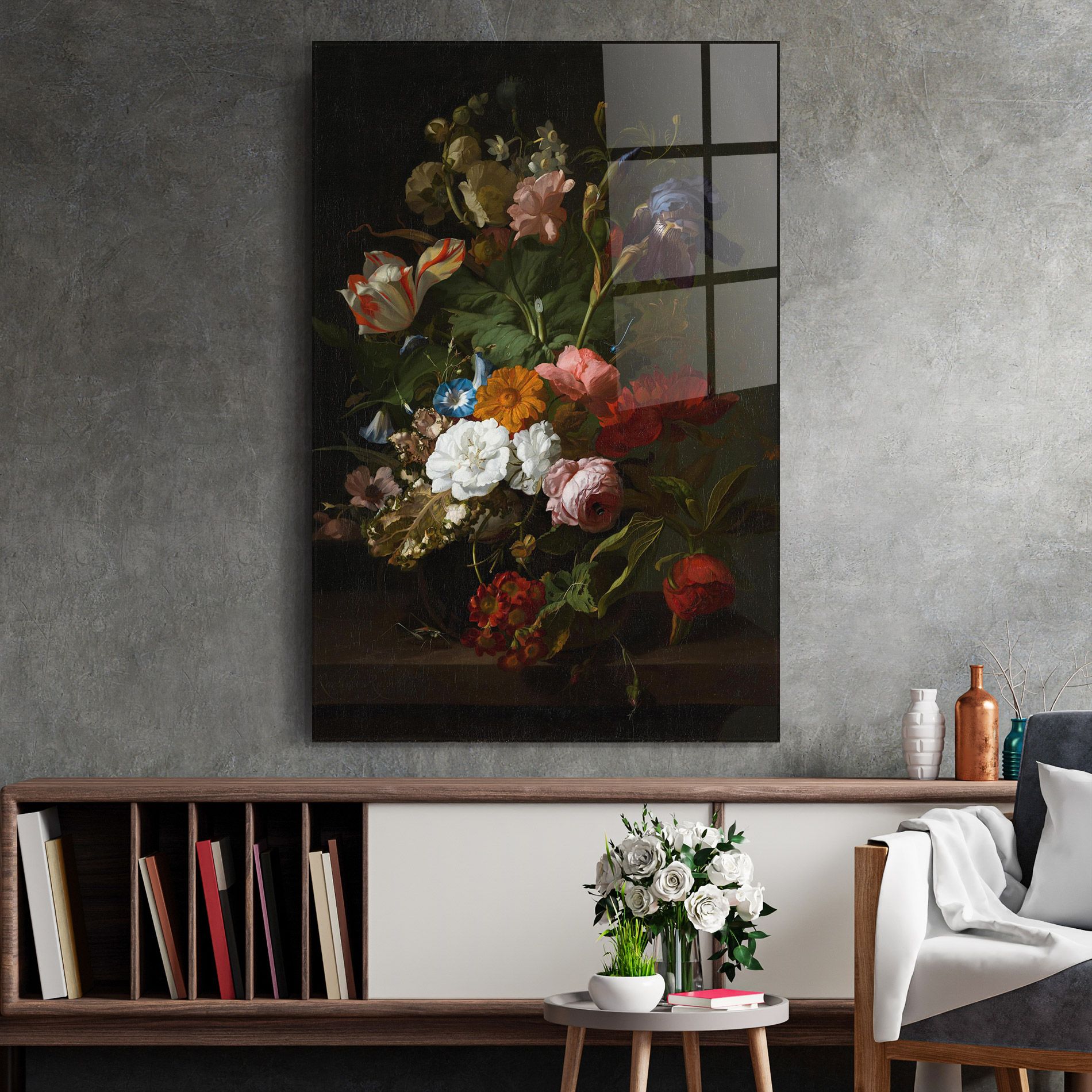 Dark Flowers Bouquet mockup 2