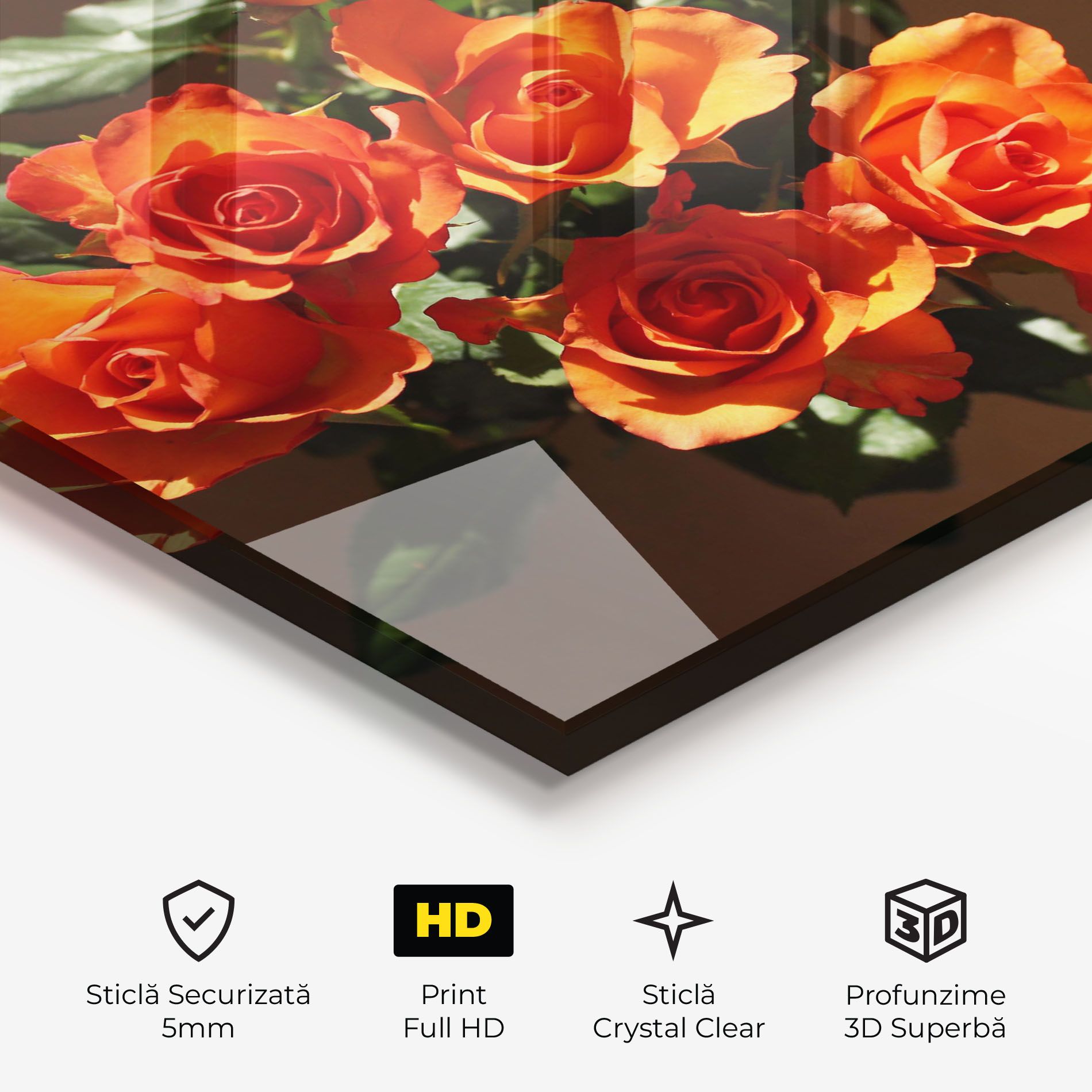 Orange Roses Bouquet mockup 3