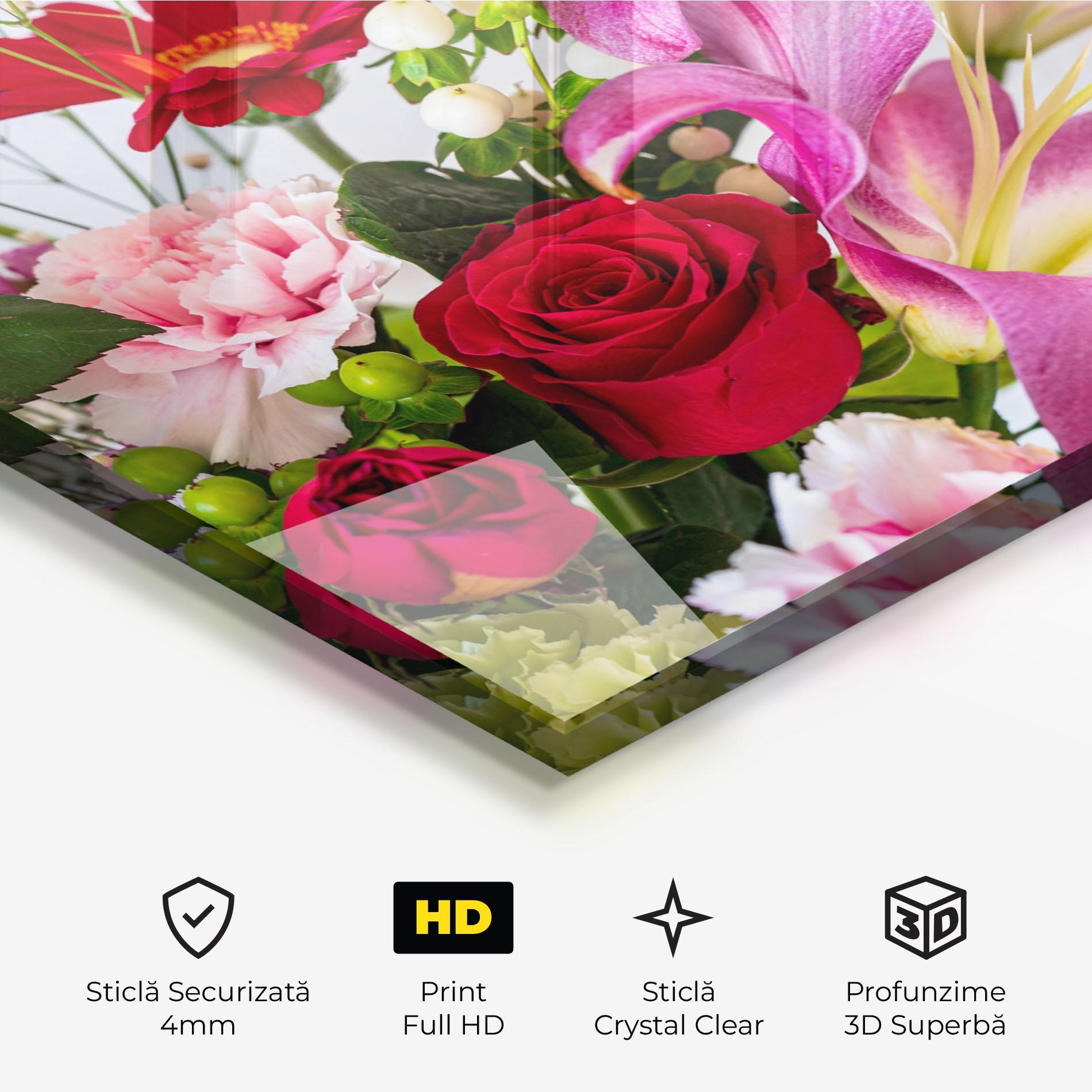 Tablou Sticla Bouquet mockup 3