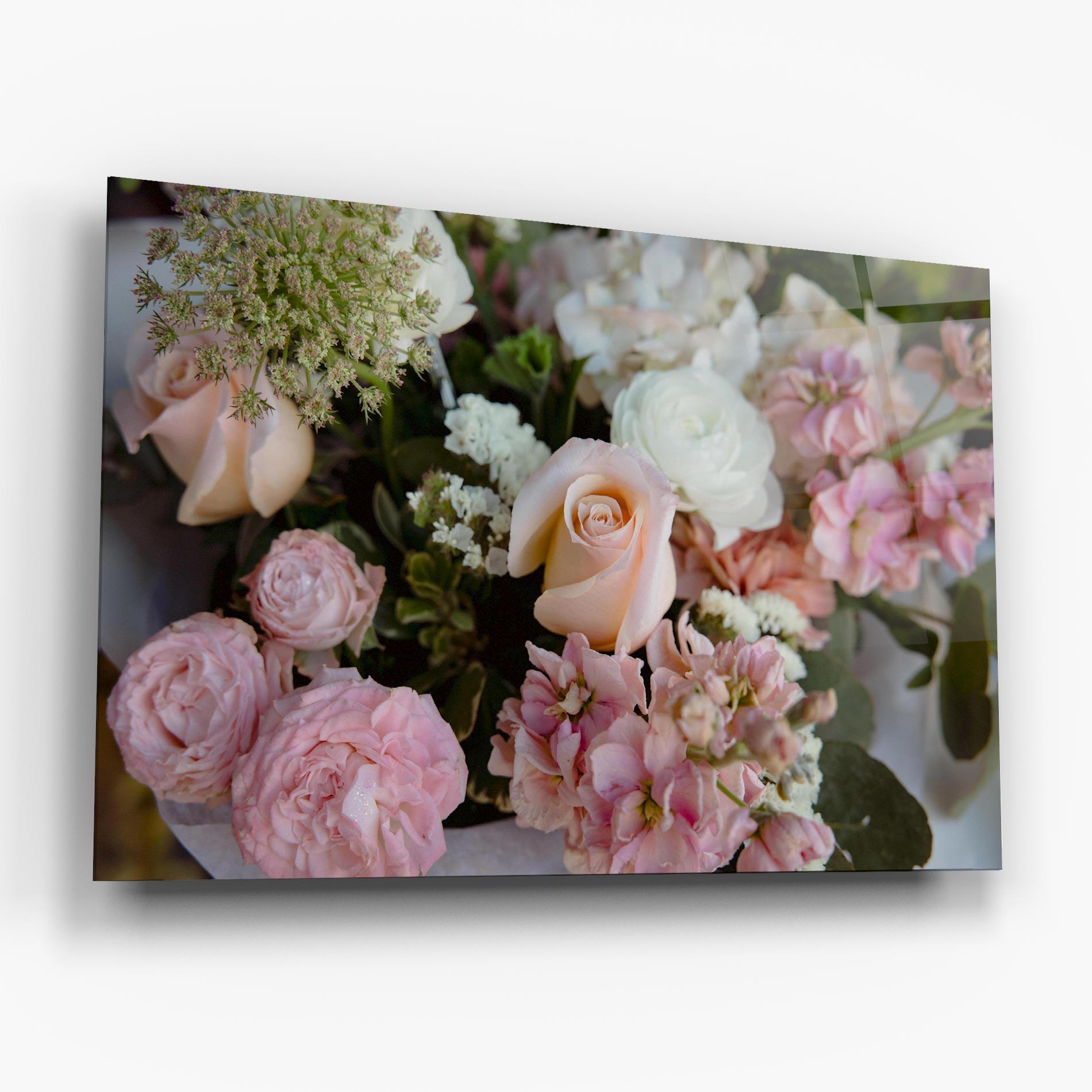 Tablou Sticla Beautiful Pink Pastel mockup 6