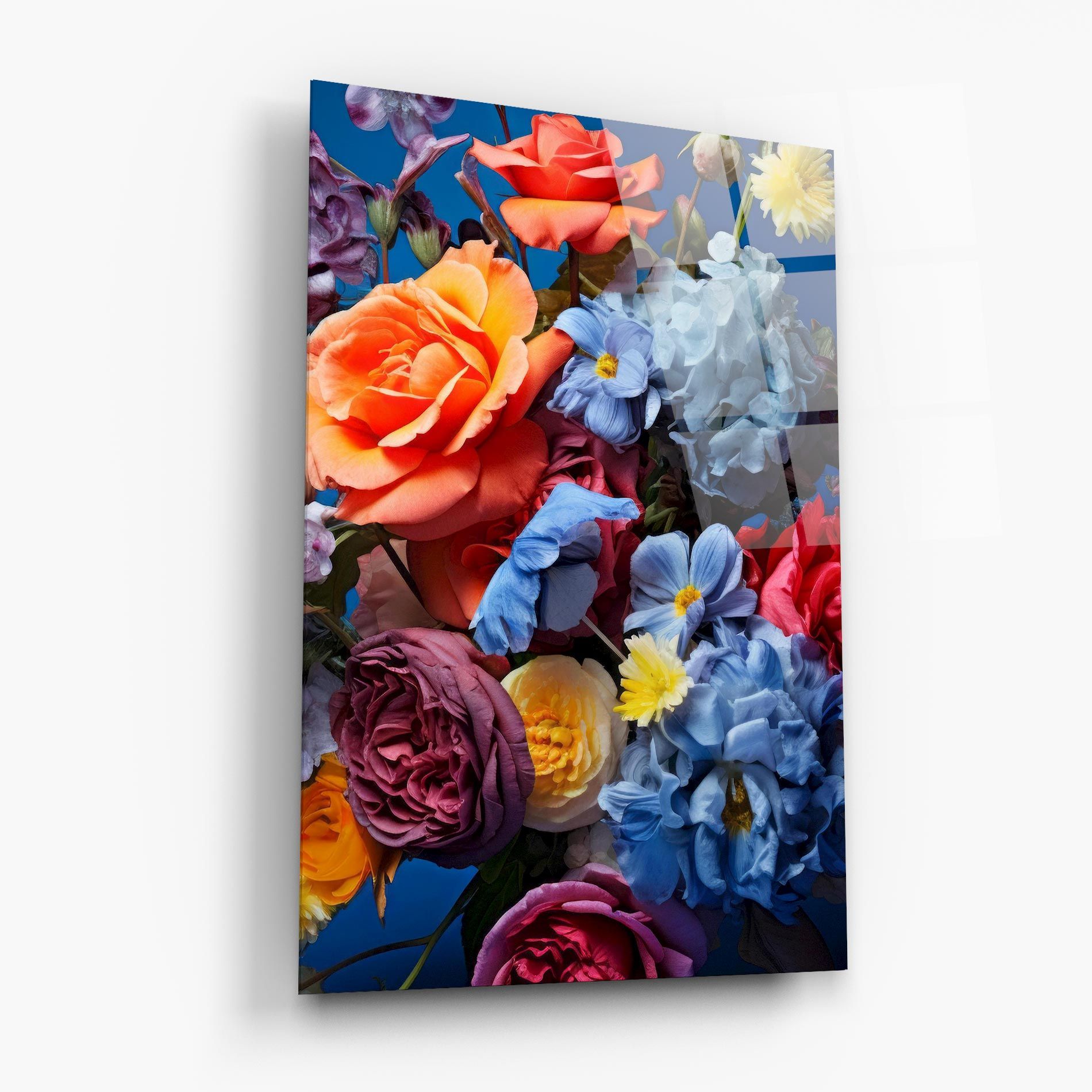 Blue Orange Bouquet mockup 6