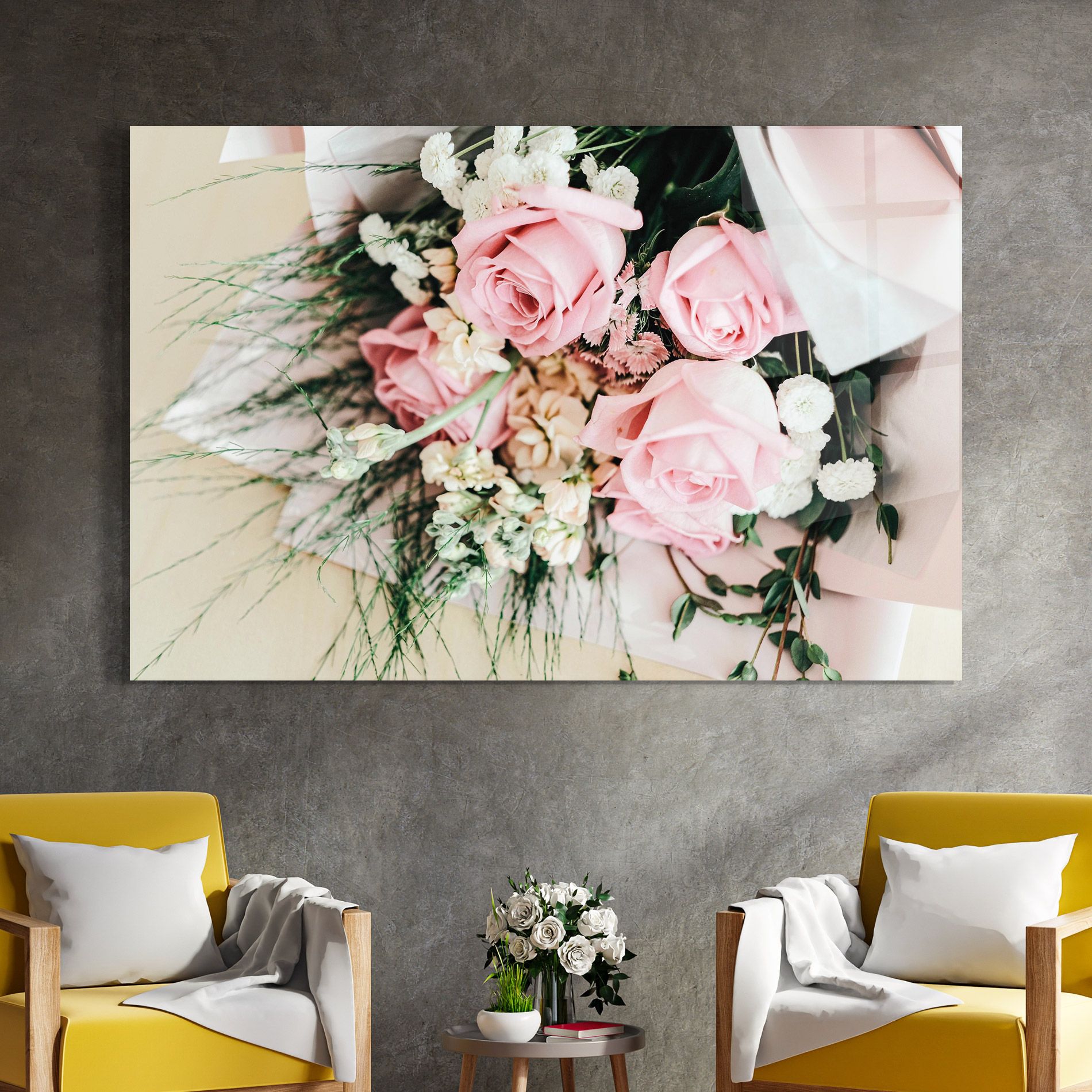 Baby Pink Bouquet mockup 4