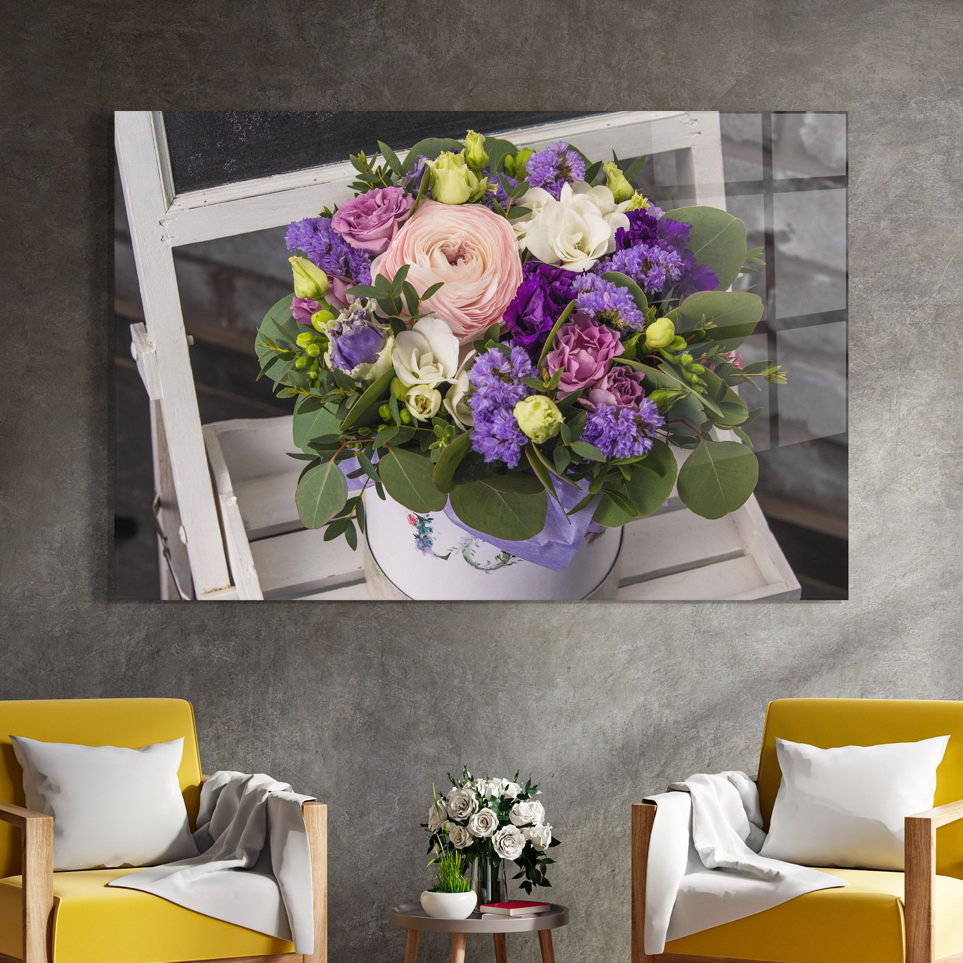 Big Pink Rose Bouquet mockup 4