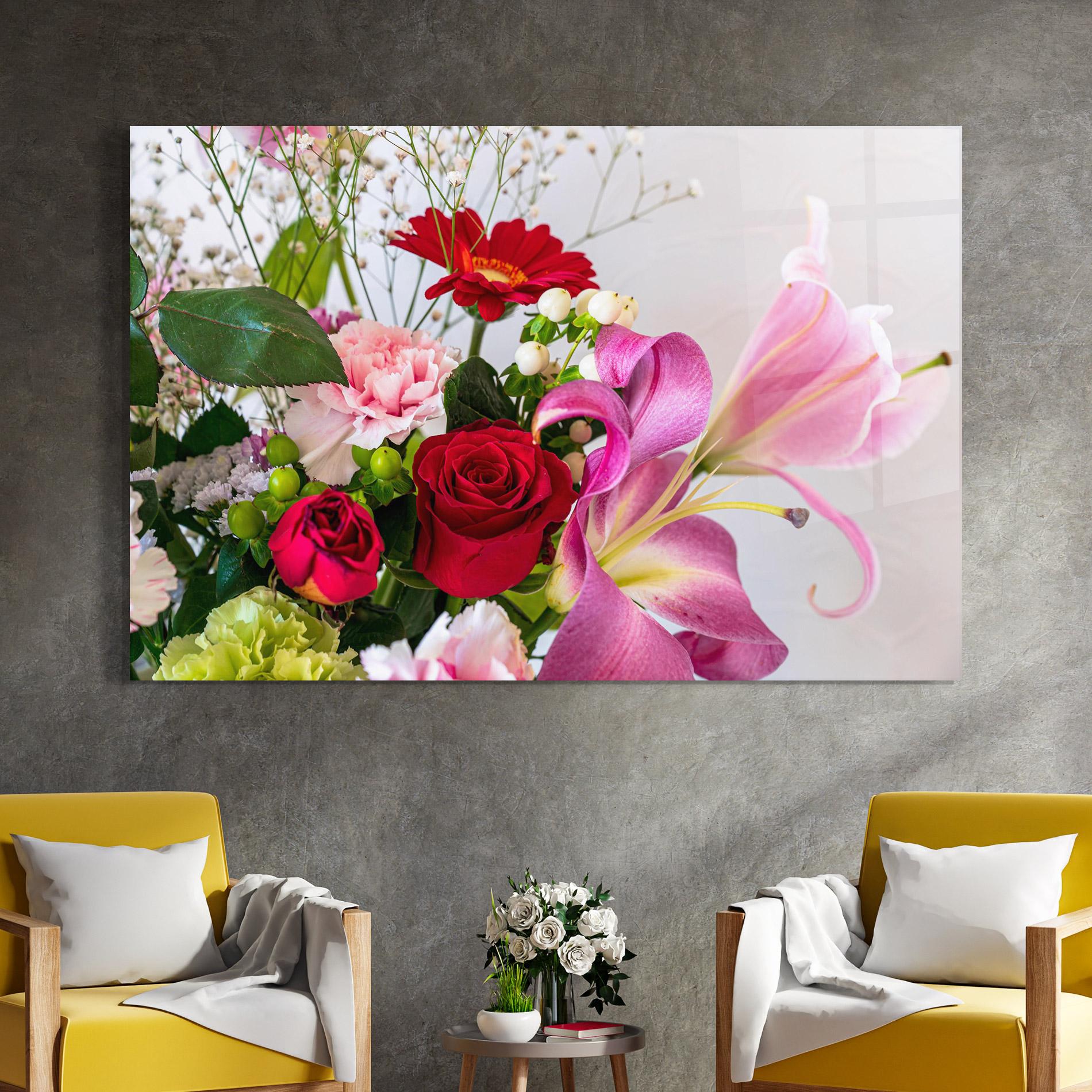 Tablou Sticla Bouquet mockup 4