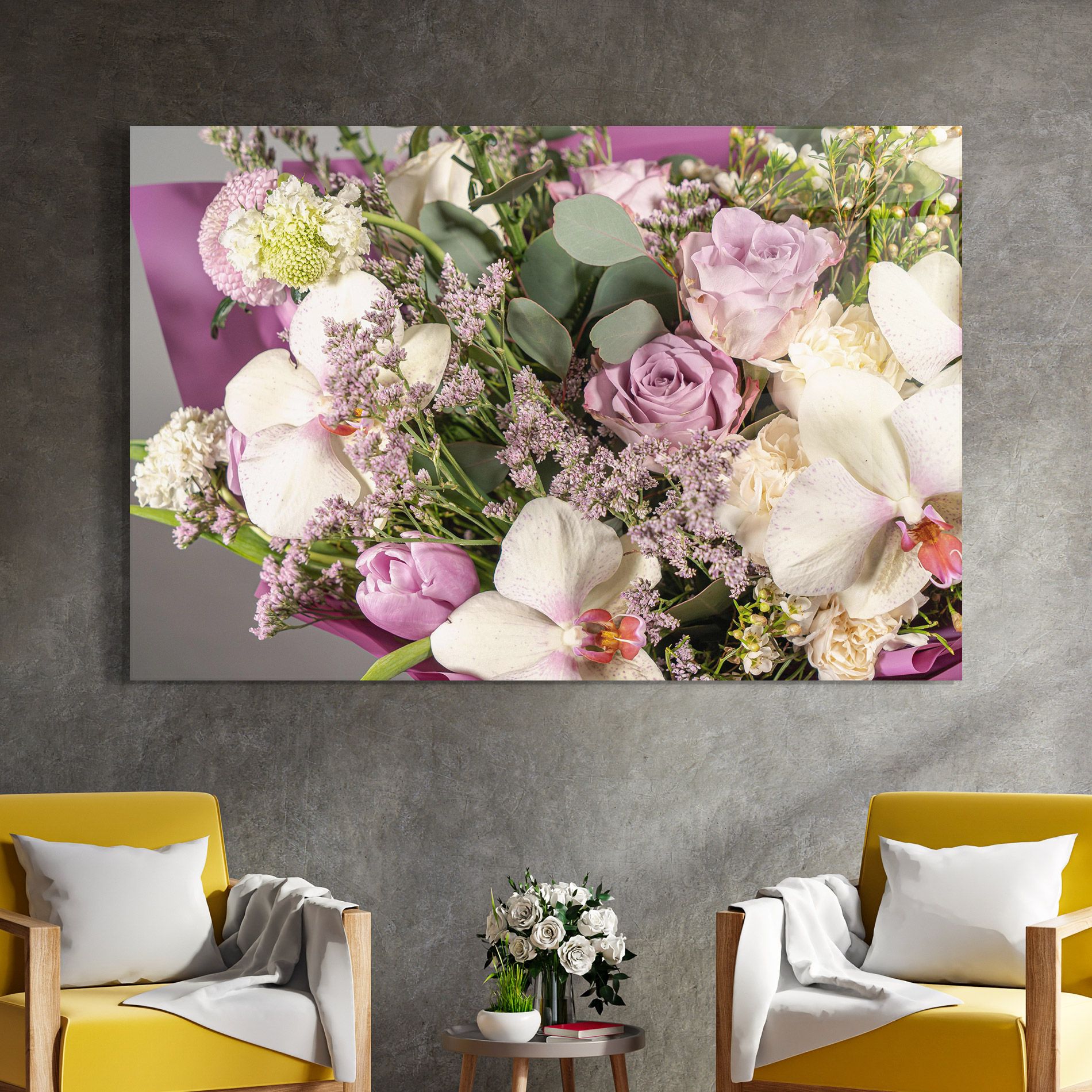 Cute Purple Bouquet mockup 4