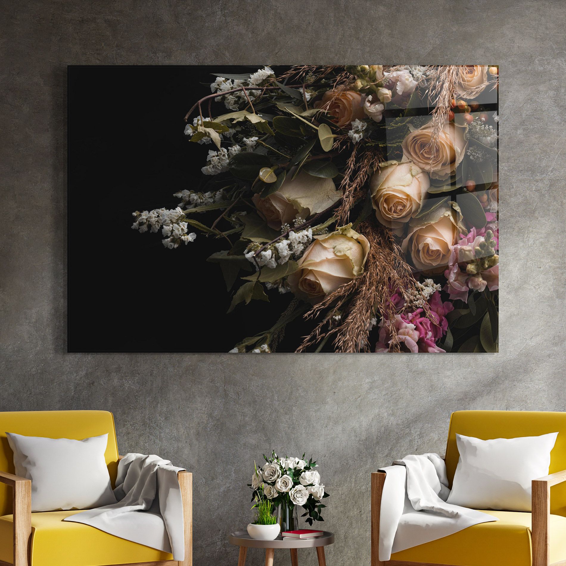 Luxurious Cream Bouquet mockup 4