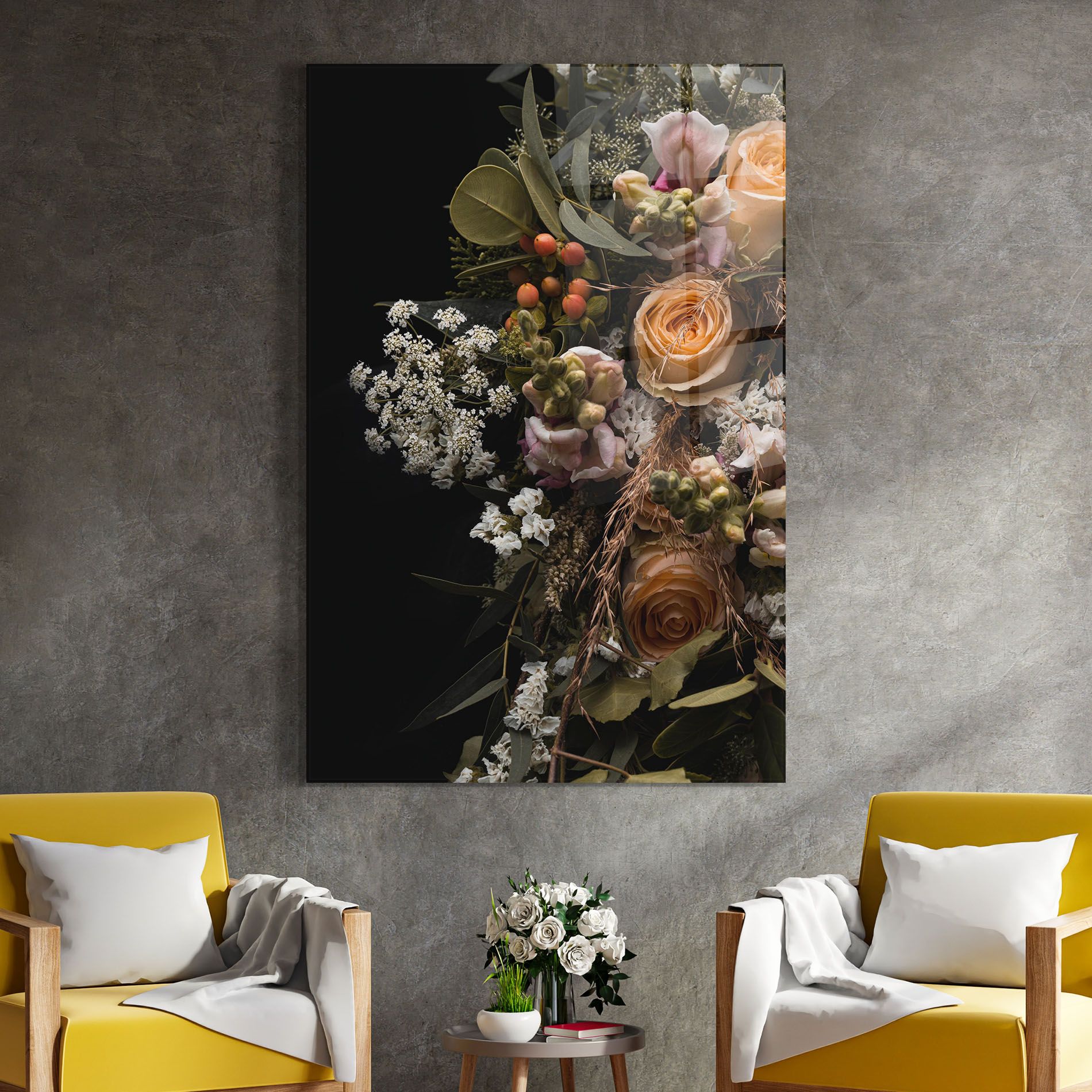 Dark Flower Bouquet mockup 4