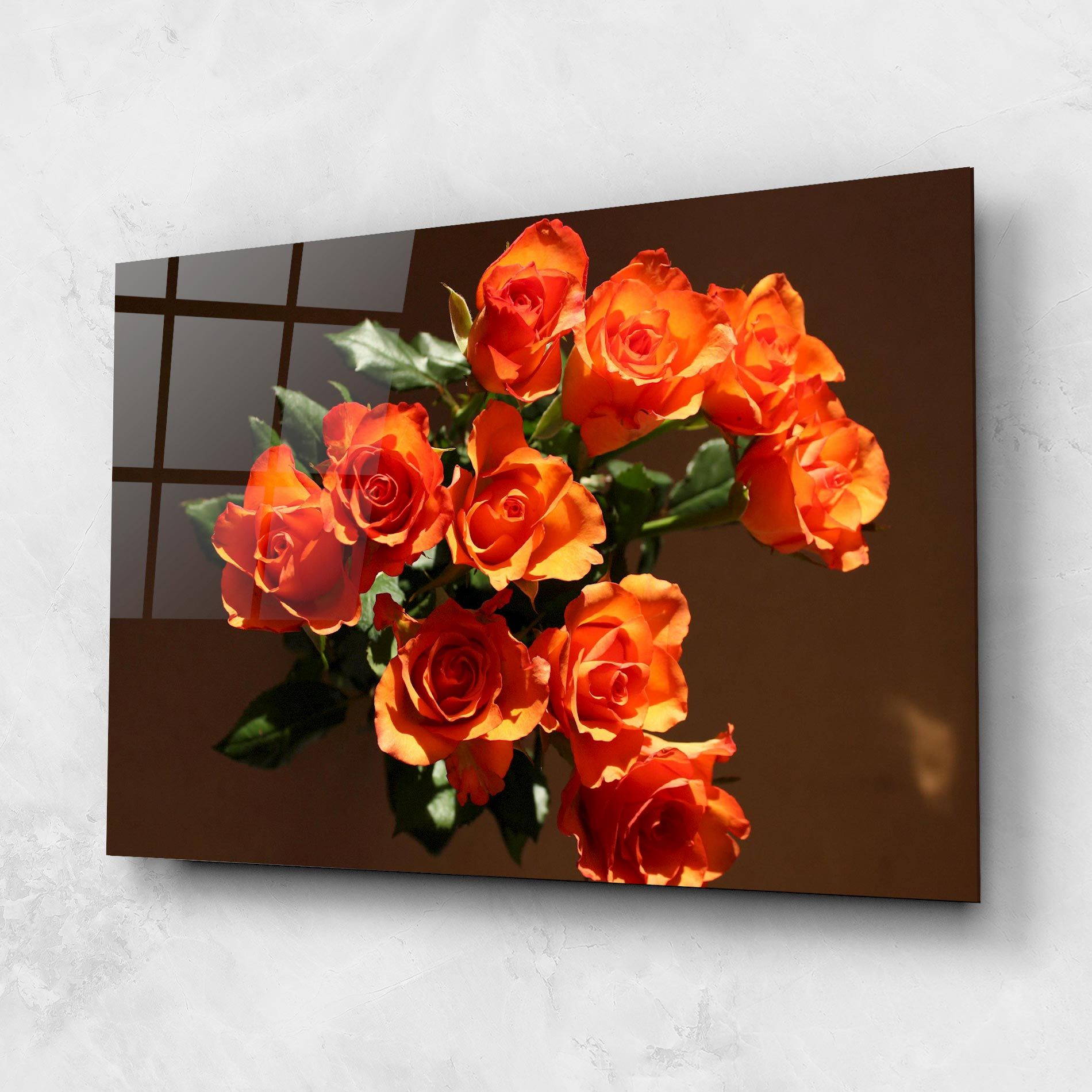 Orange Roses Bouquet mockup 1