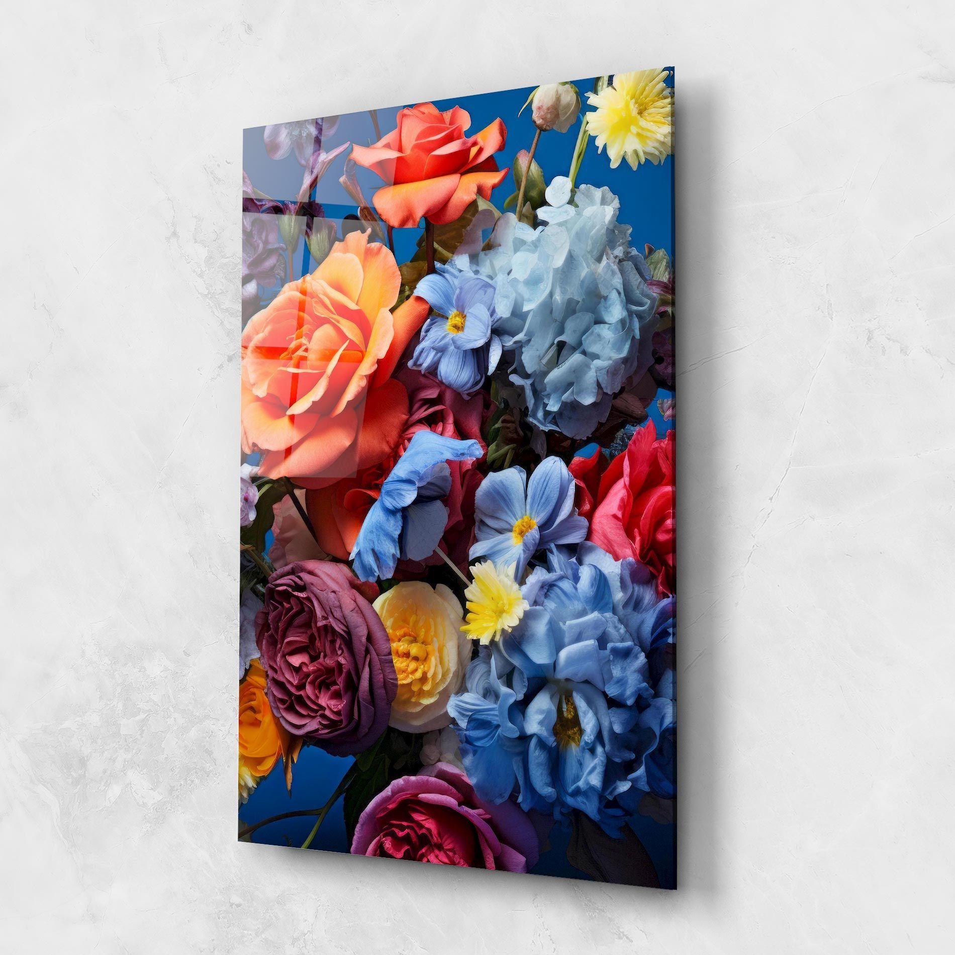 Blue Orange Bouquet mockup 1