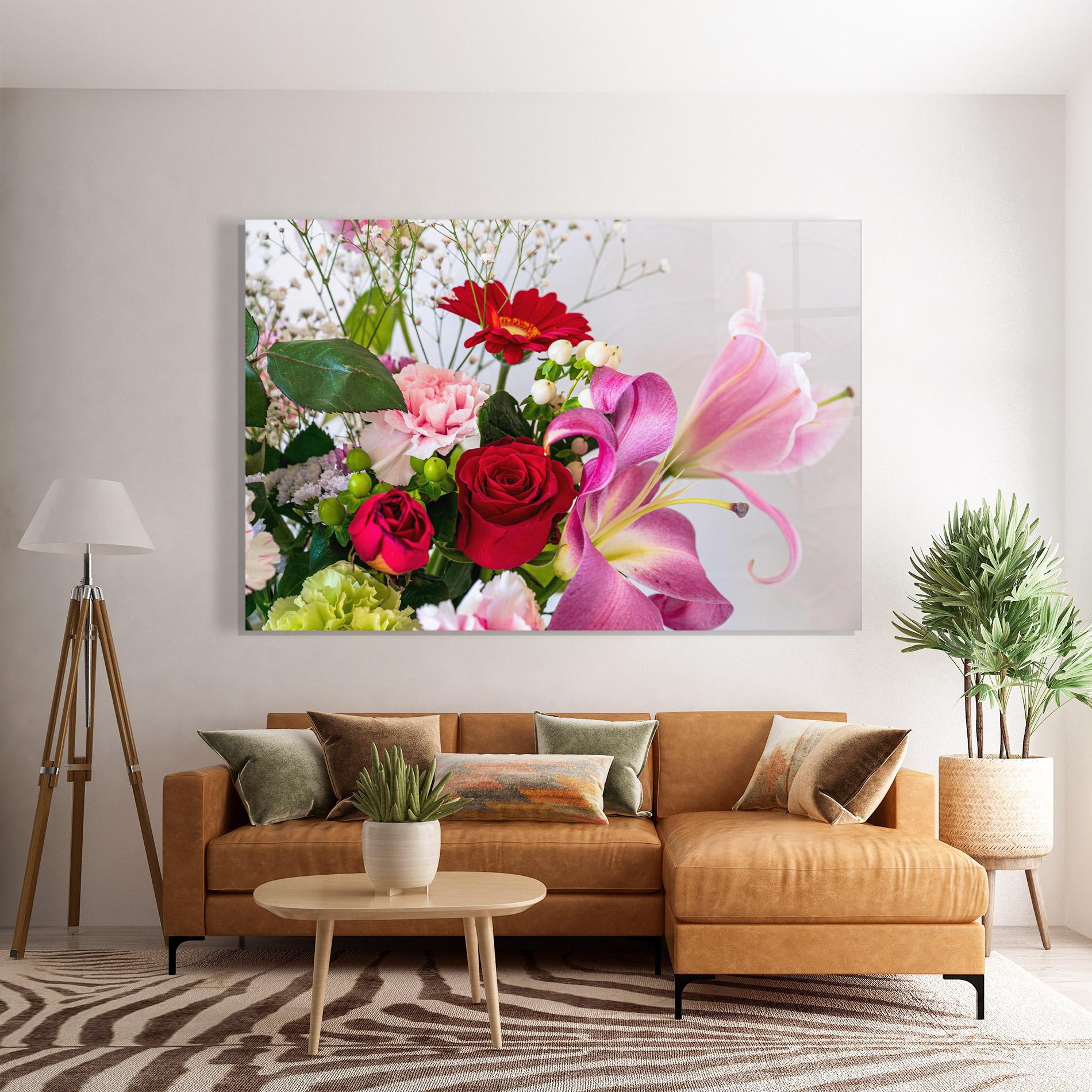 Tablou Sticla Bouquet mockup 7