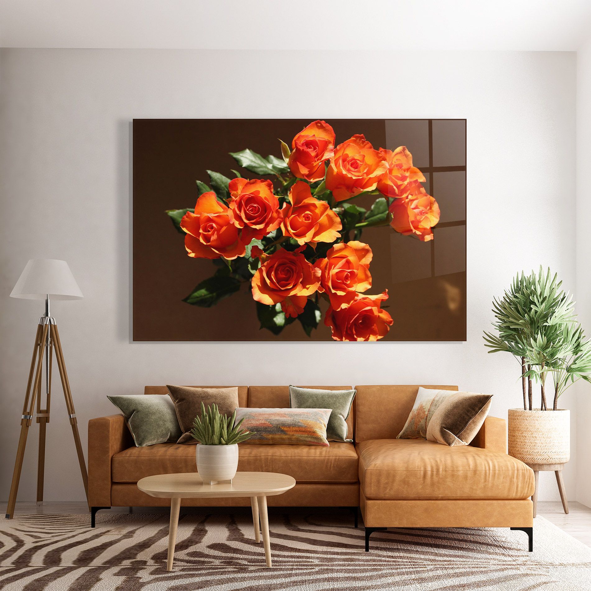 Orange Roses Bouquet mockup 7
