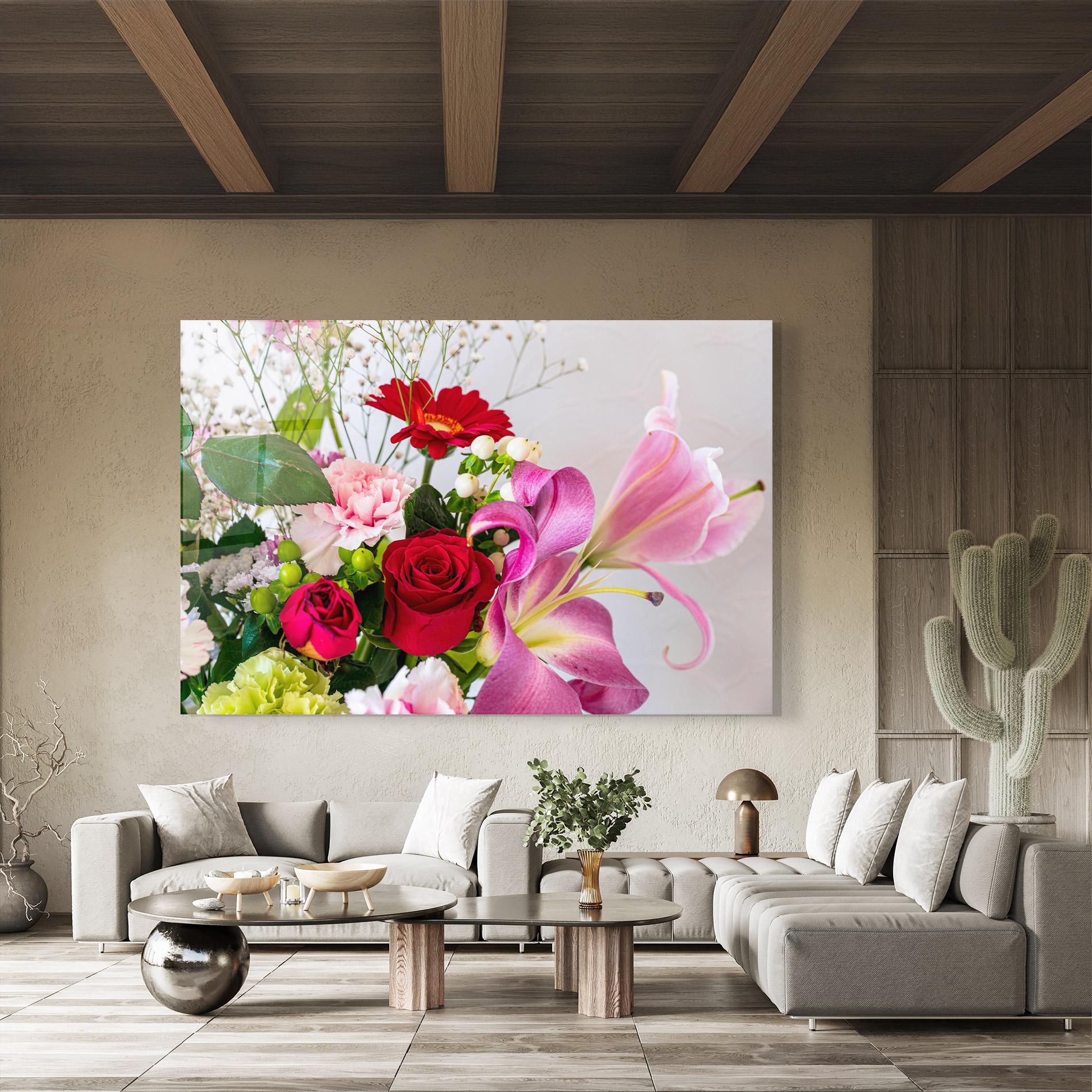 Tablou Sticla Bouquet mockup 8