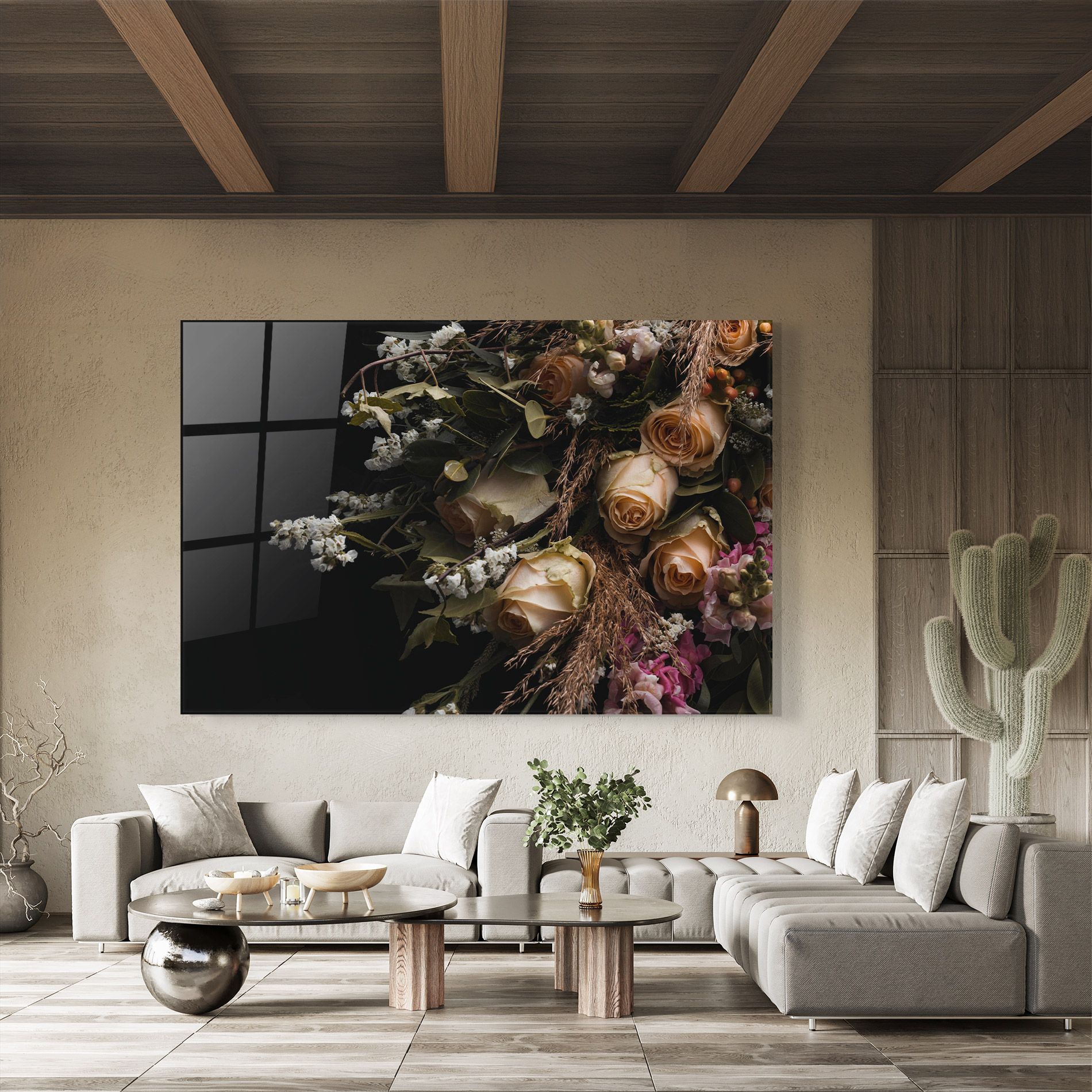 Luxurious Cream Bouquet mockup 8