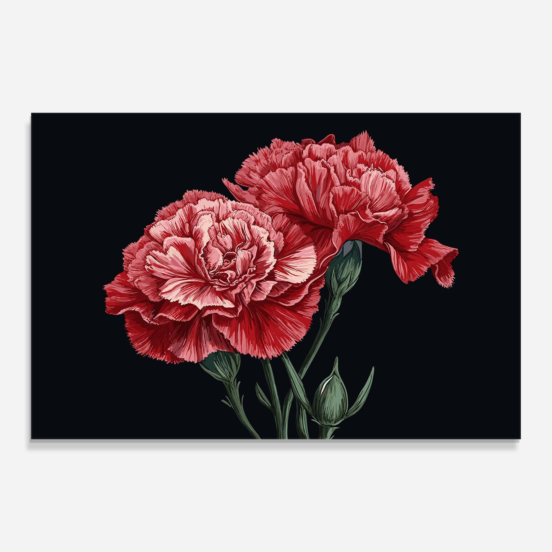 Tablou Sticla Beautiful Peony mockup 0
