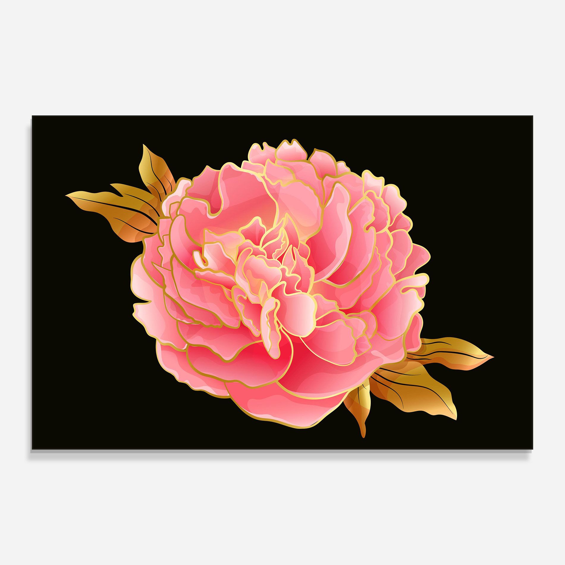 Gold Pinkk Peony mockup 0