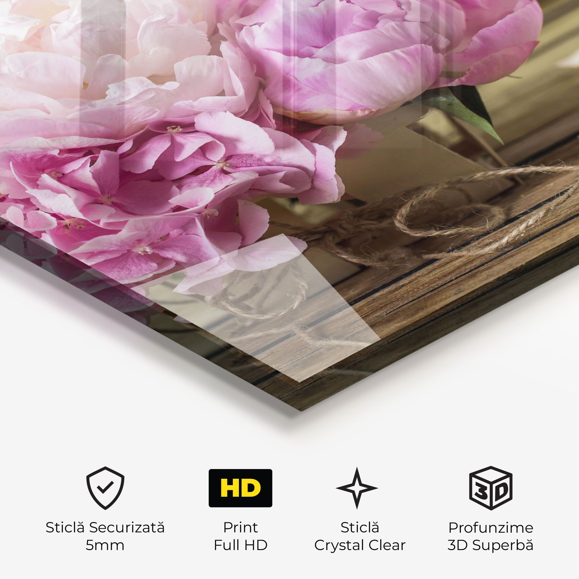 Peony On Table mockup 3