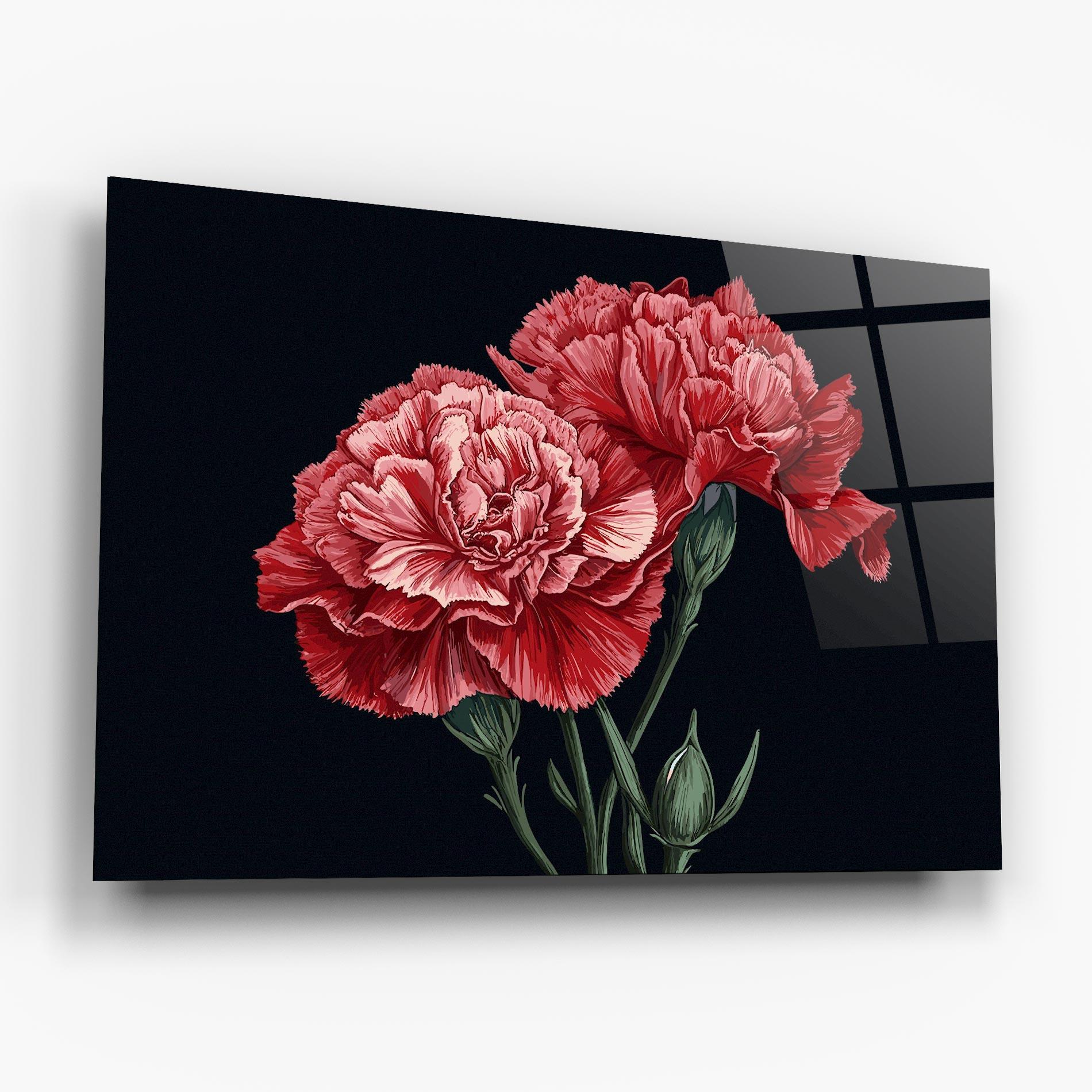 Tablou Sticla Beautiful Peony mockup 6