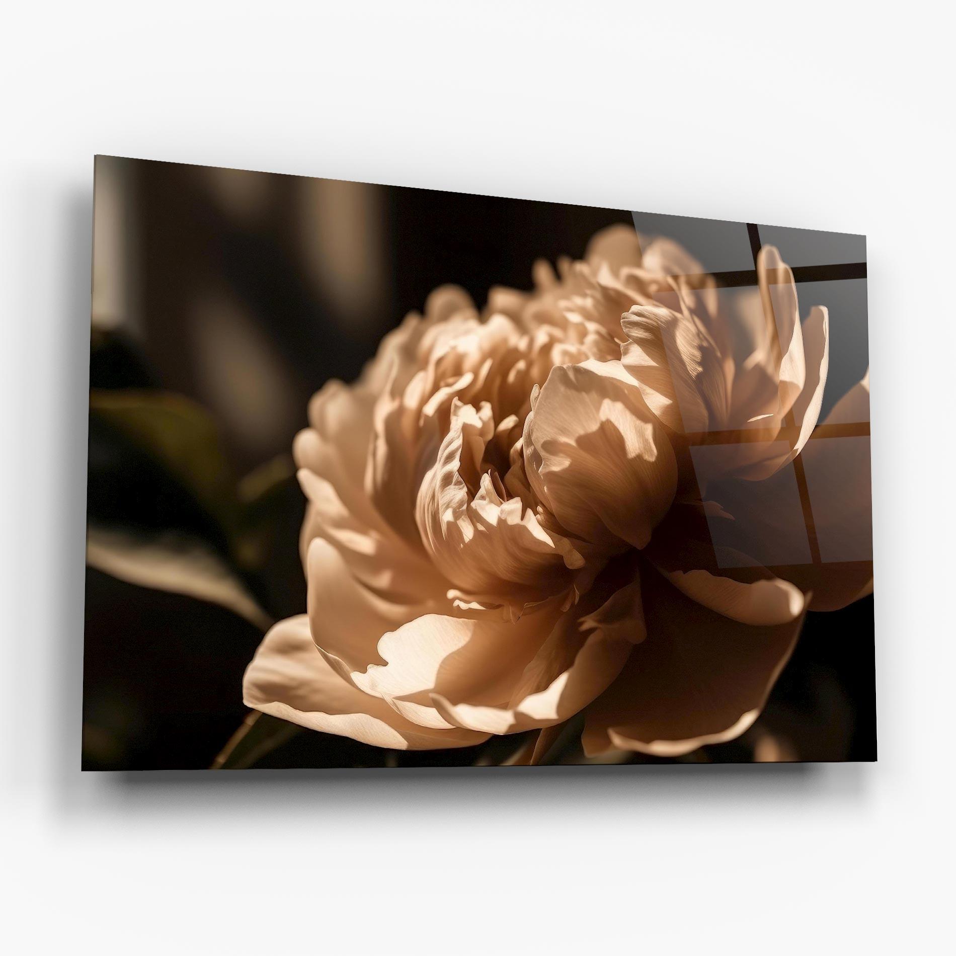 Tablou Sticla Cream Peony mockup 6