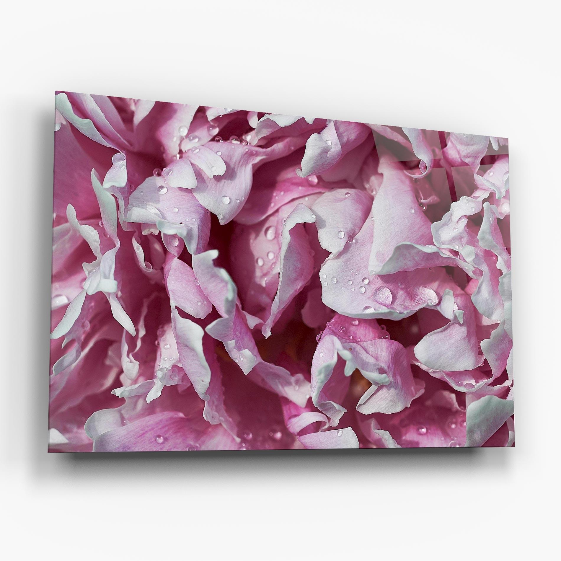 Tablou Sticla Peony Petals mockup 6