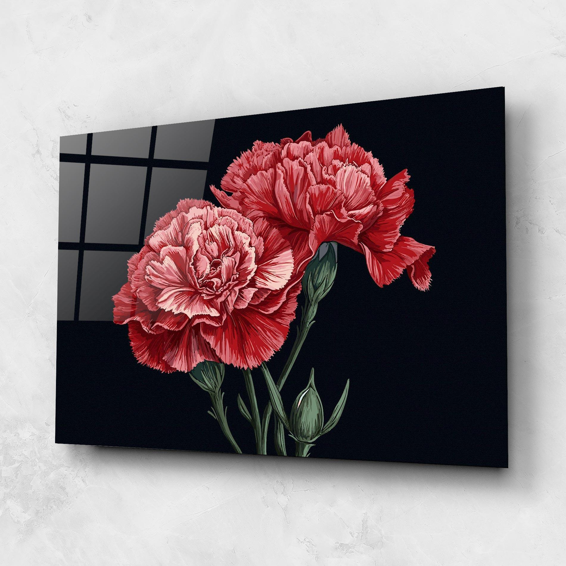 Tablou Sticla Beautiful Peony mockup 1