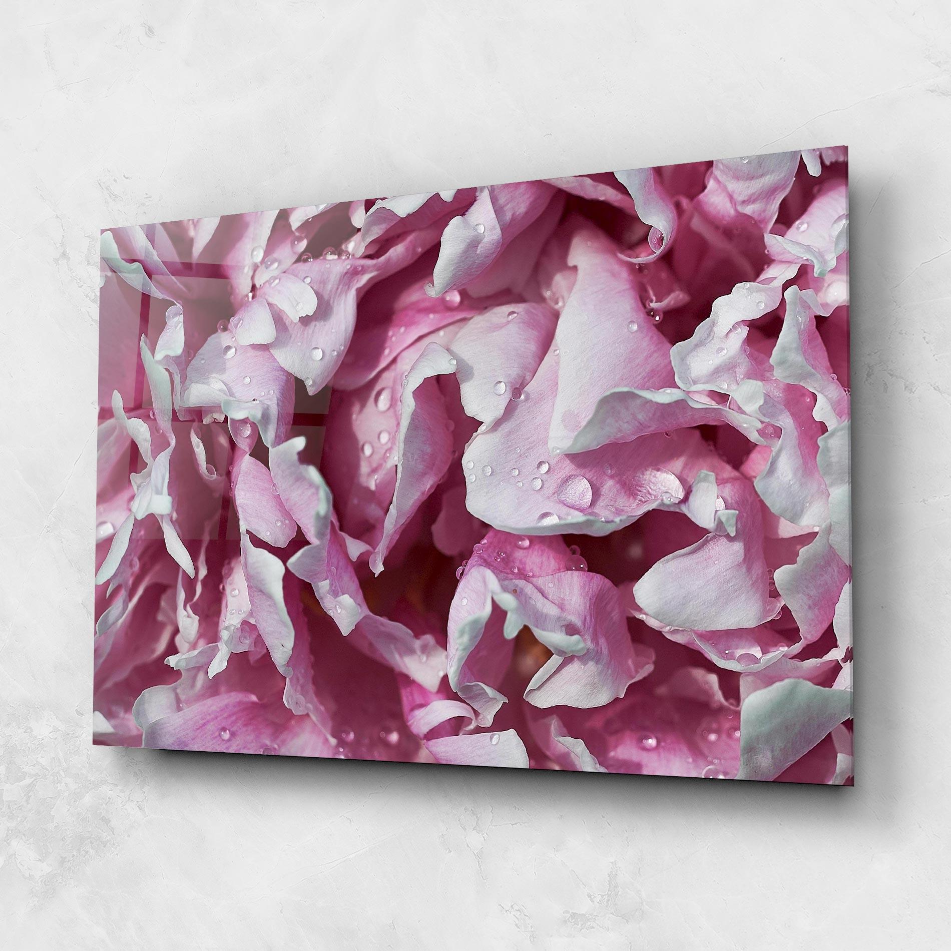 Tablou Sticla Peony Petals mockup 1