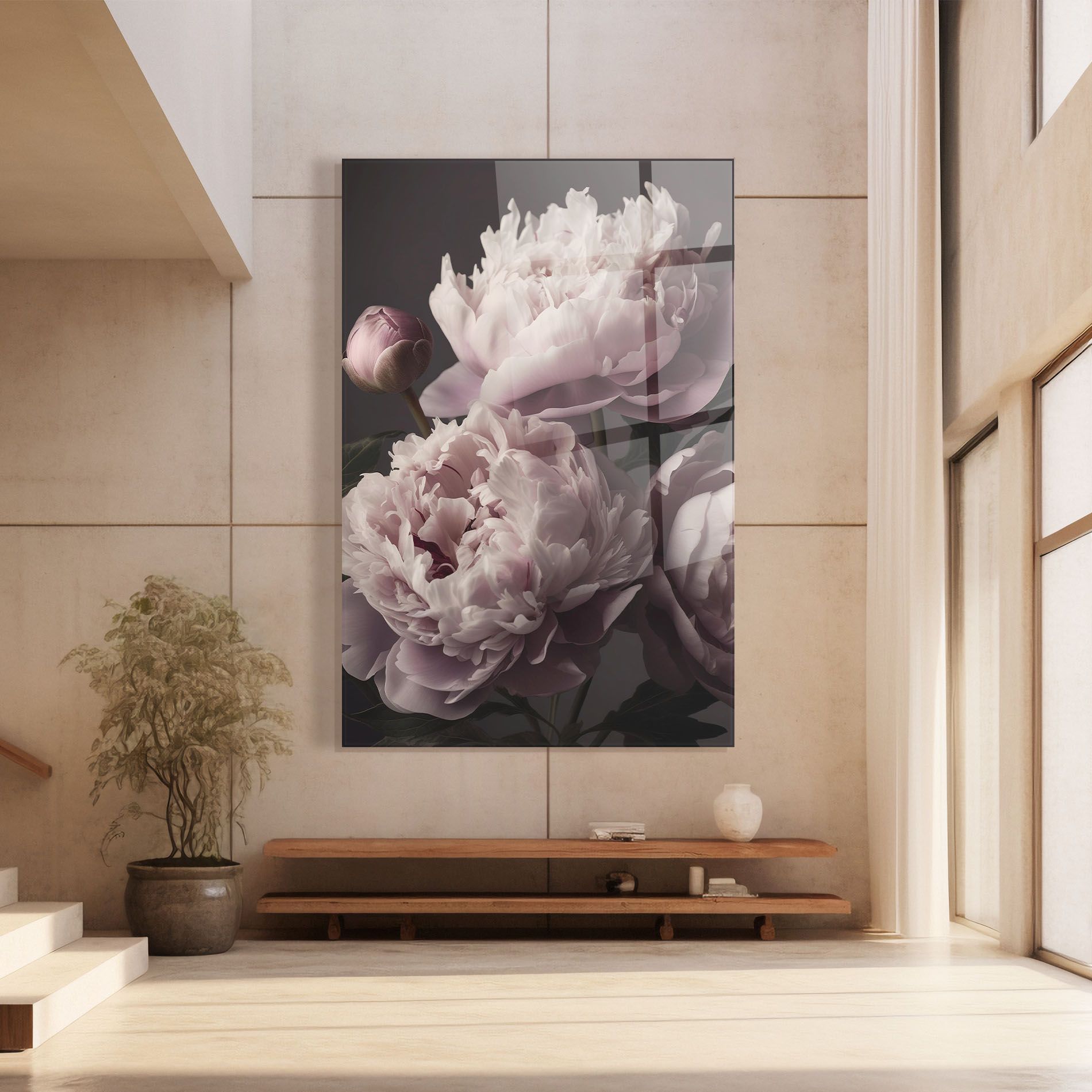 Grey Pastel Pink Peony mockup 8