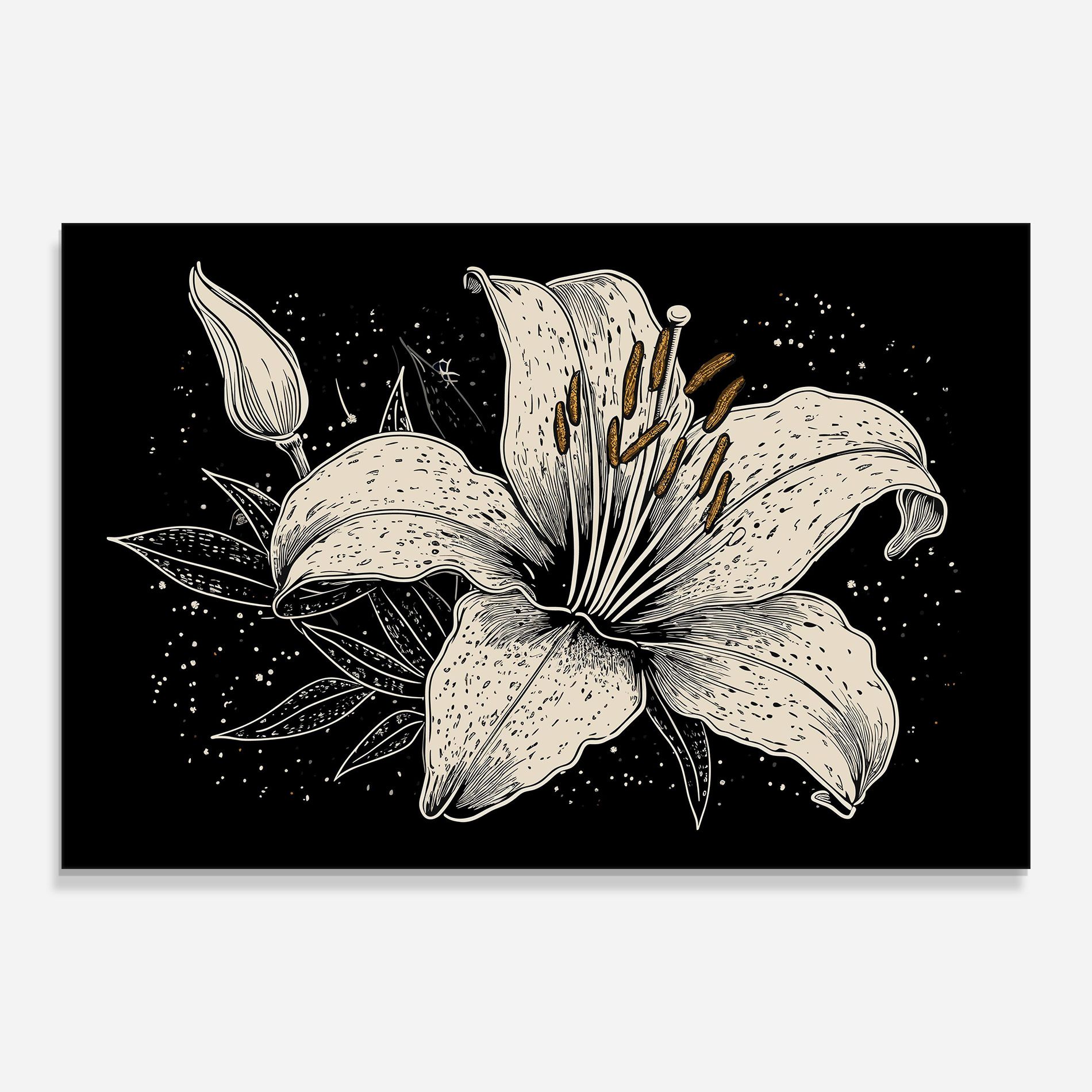Cream Black Lily mockup 0
